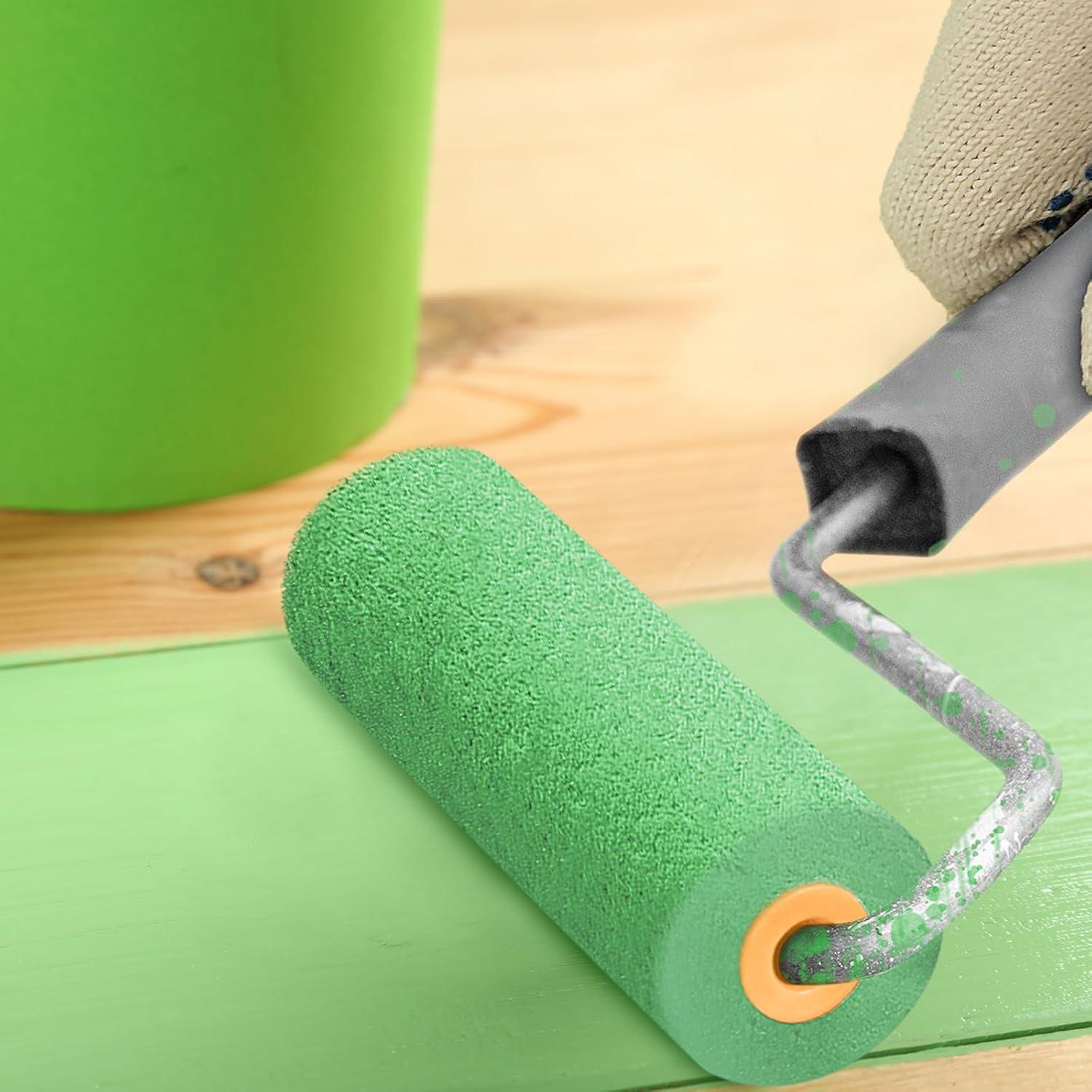 20 Rodillos de Pintura de Espuma Negra 10.16 cm Leriton