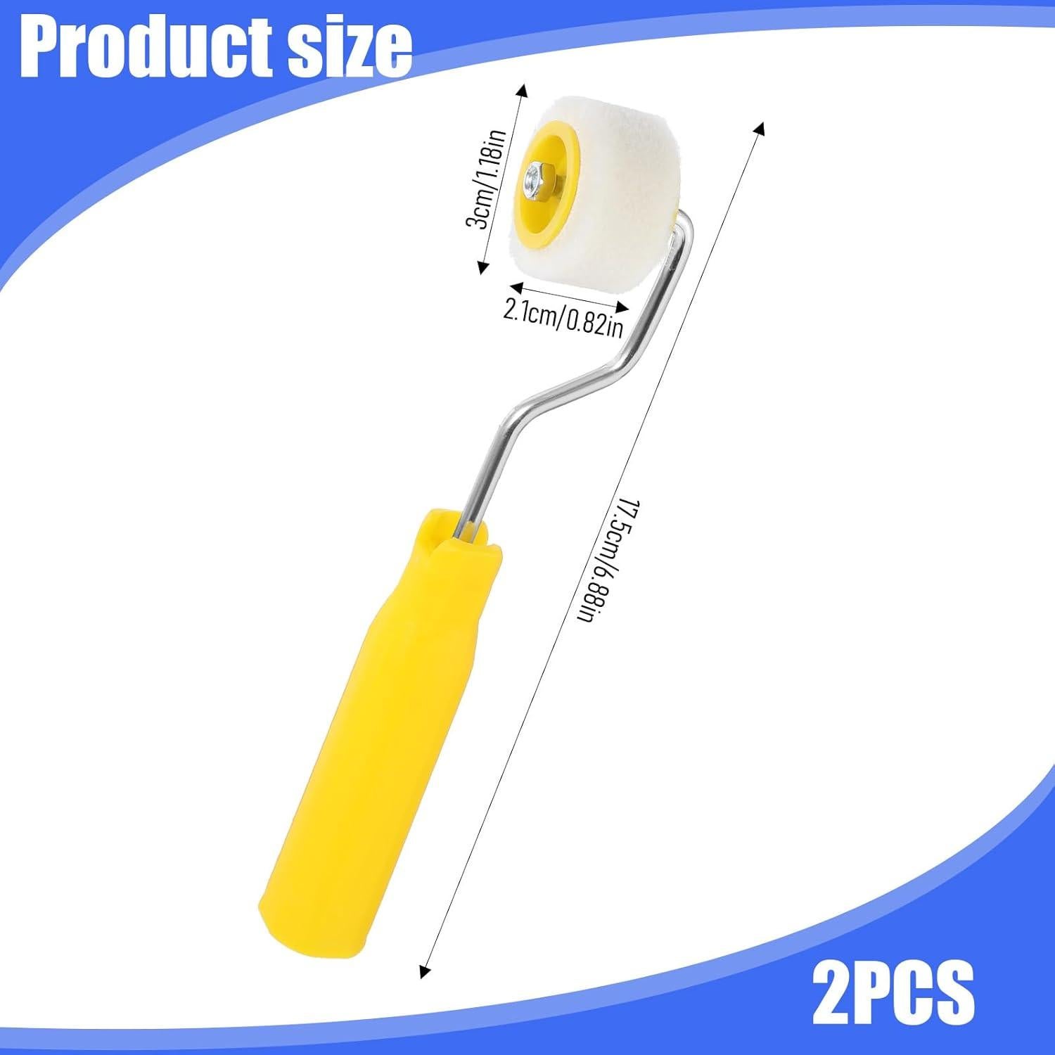 Kit de Mini Rodillos de Pintura Psyqtsuary 2 Piezas 2.54 cm