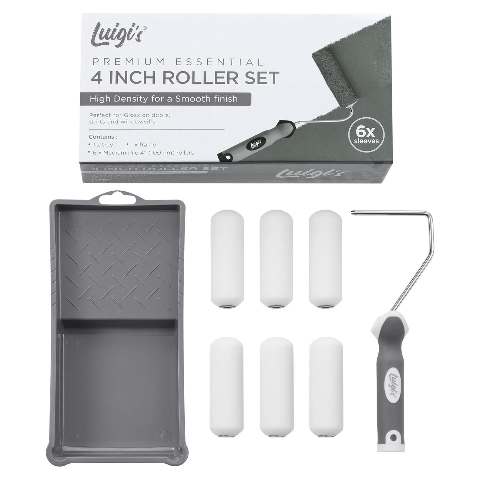 Juego de Rodillos de Pintura Mini 4" Luigi - 6 Piezas