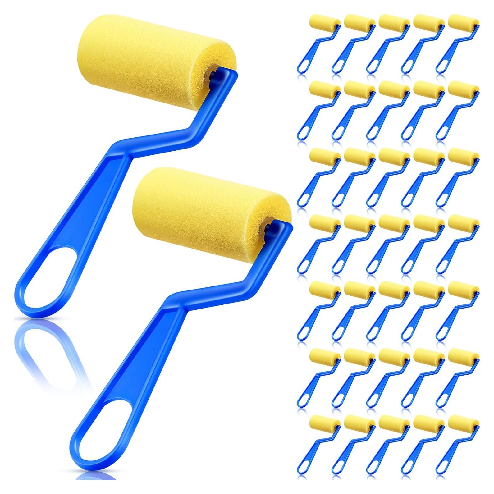 Rodillos de Pintura de Espuma Tenceur 50 Piezas 7 cm