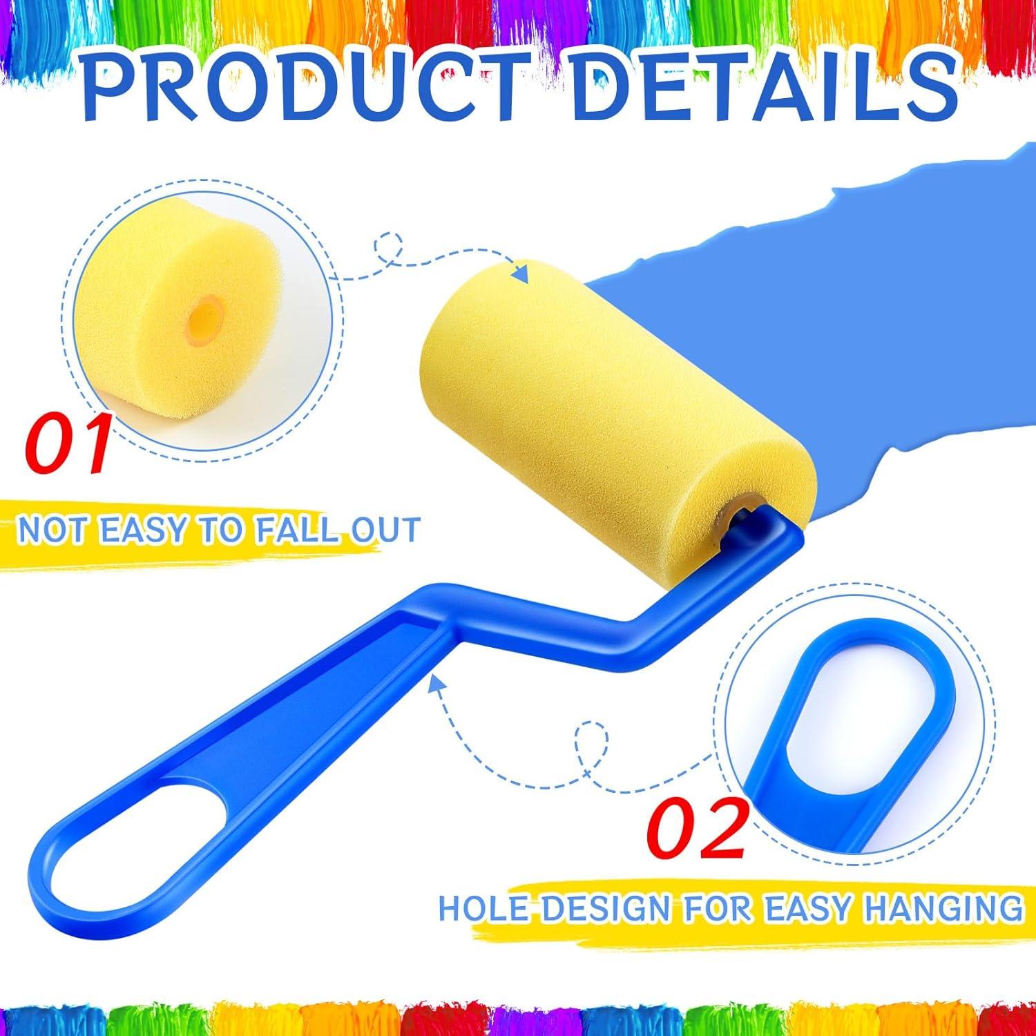 Rodillos de Pintura de Espuma Tenceur 50 Piezas 7 cm