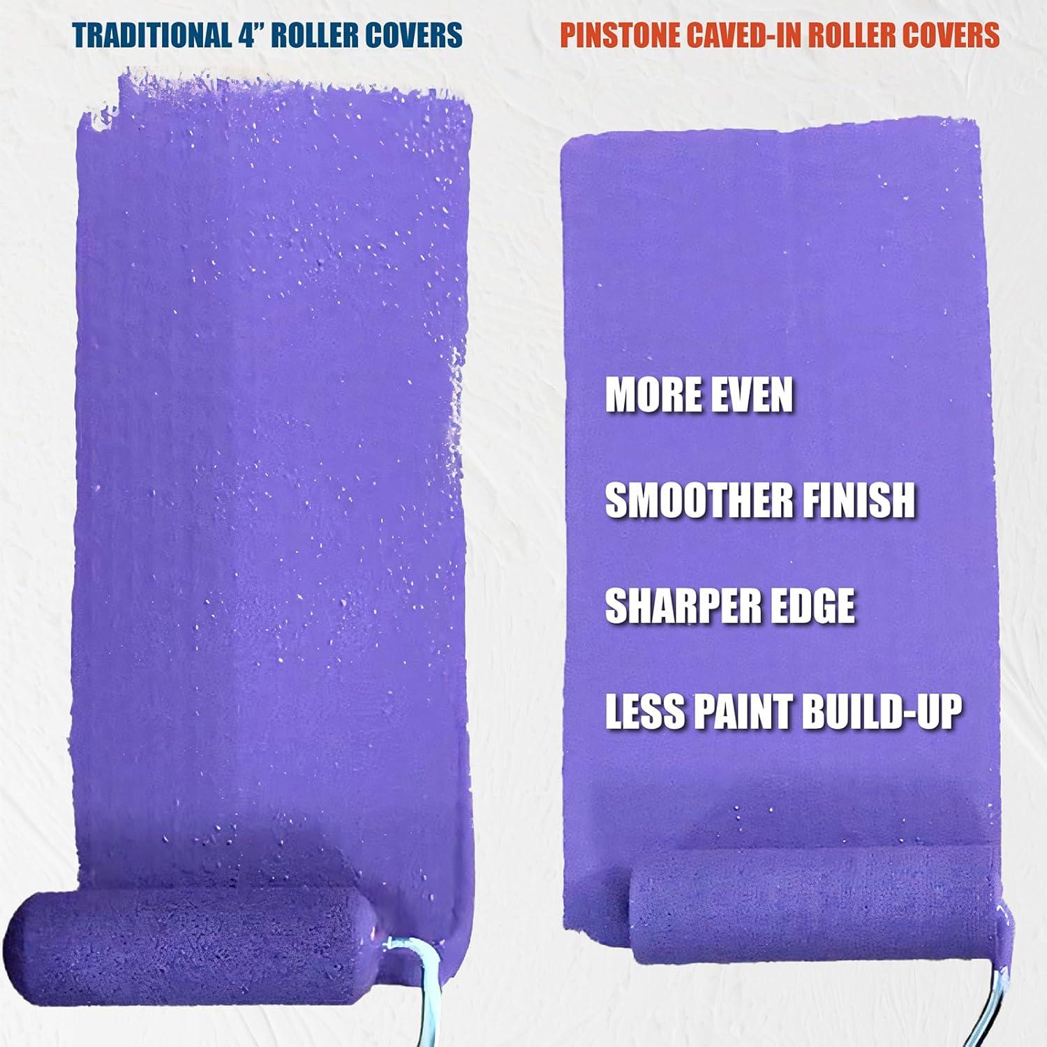 Paquete de 10 Rodillos de Pintura de Espuma 4" Pinstone