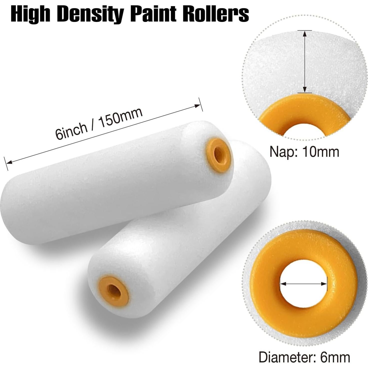 Rodillo de Pintura de Espuma 15.24 cm - Paquete de 10 - Origen