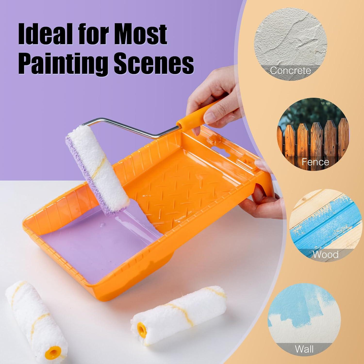 Kit de Rodillos de Pintura Mister Rui 22 Piezas Microfibra