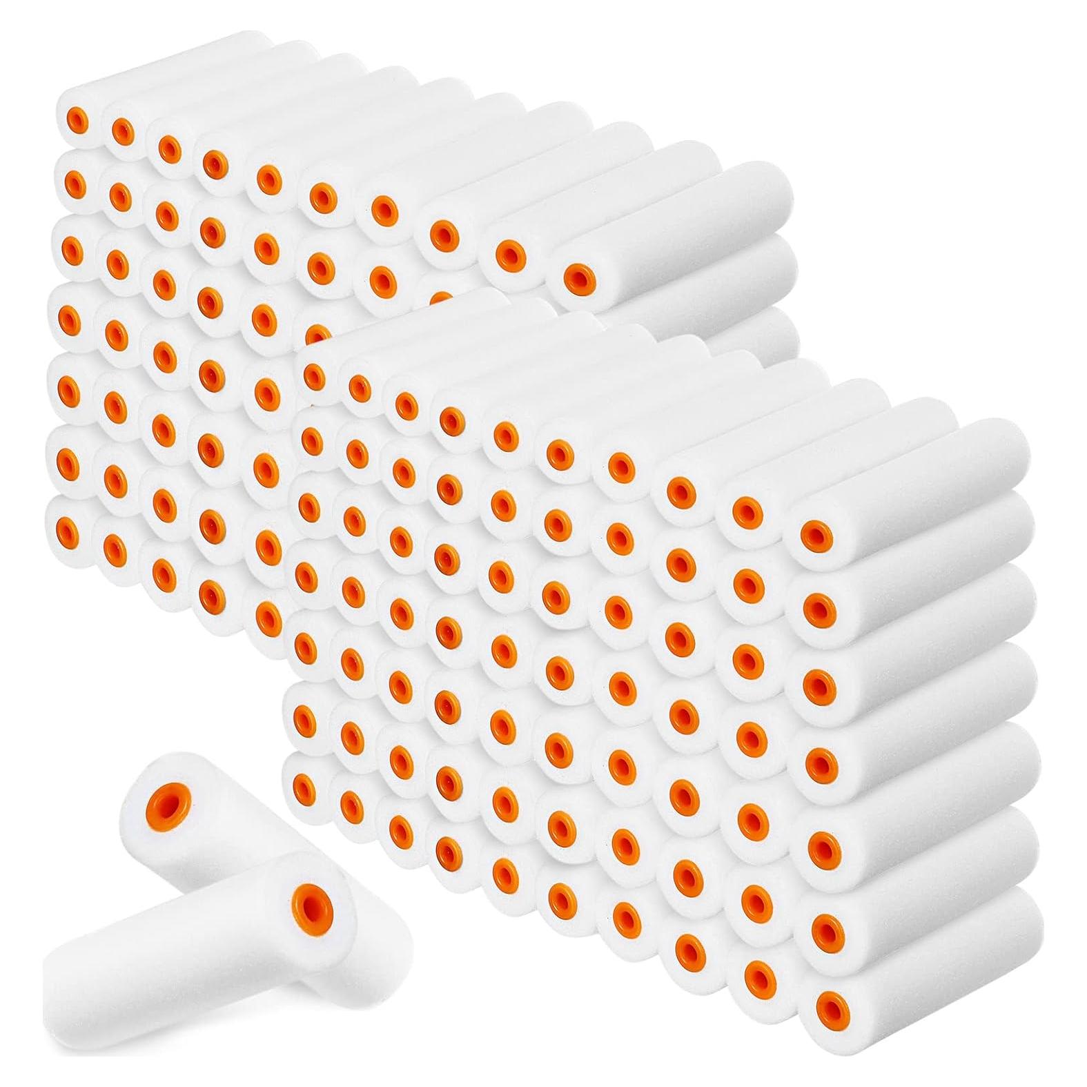 Leumoi 160 Fundas de Rodillo de Pintura de Espuma 10.5 cm