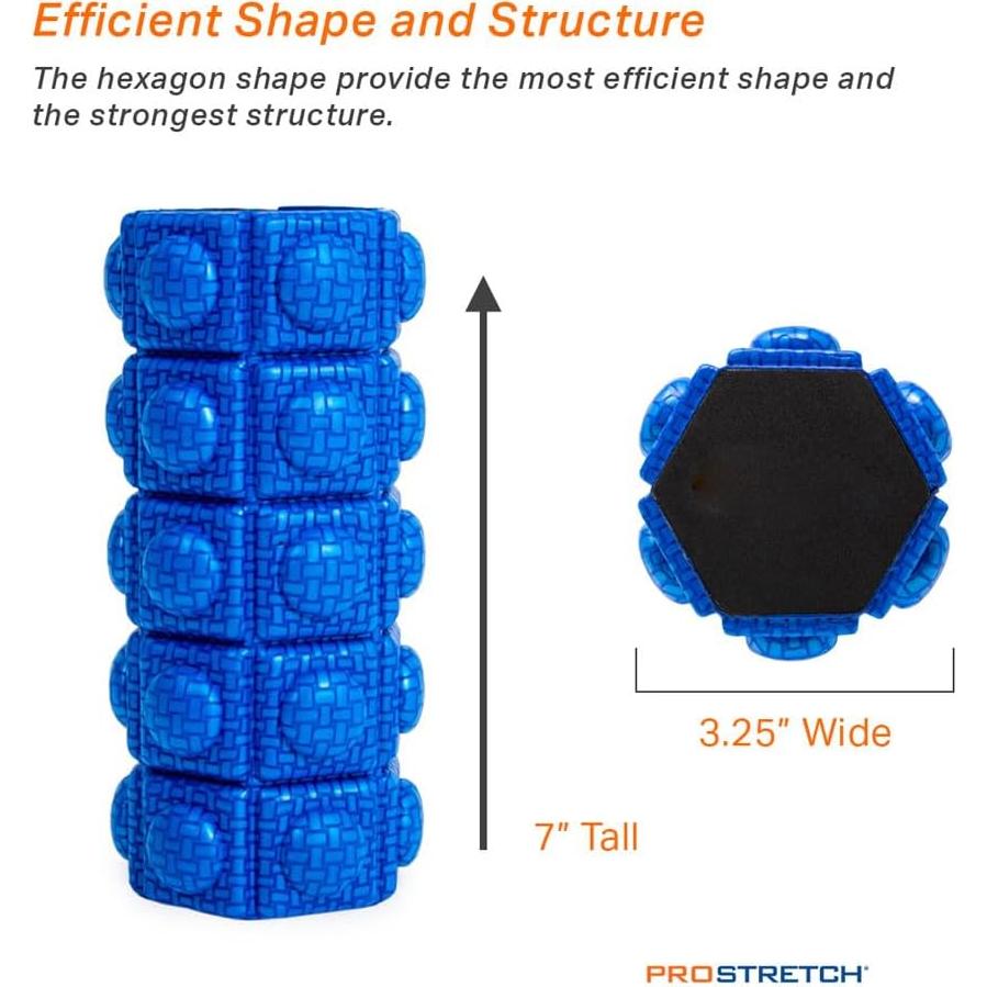 Rodillo de Espuma ProStretch Hexi Mini para Masaje Muscular