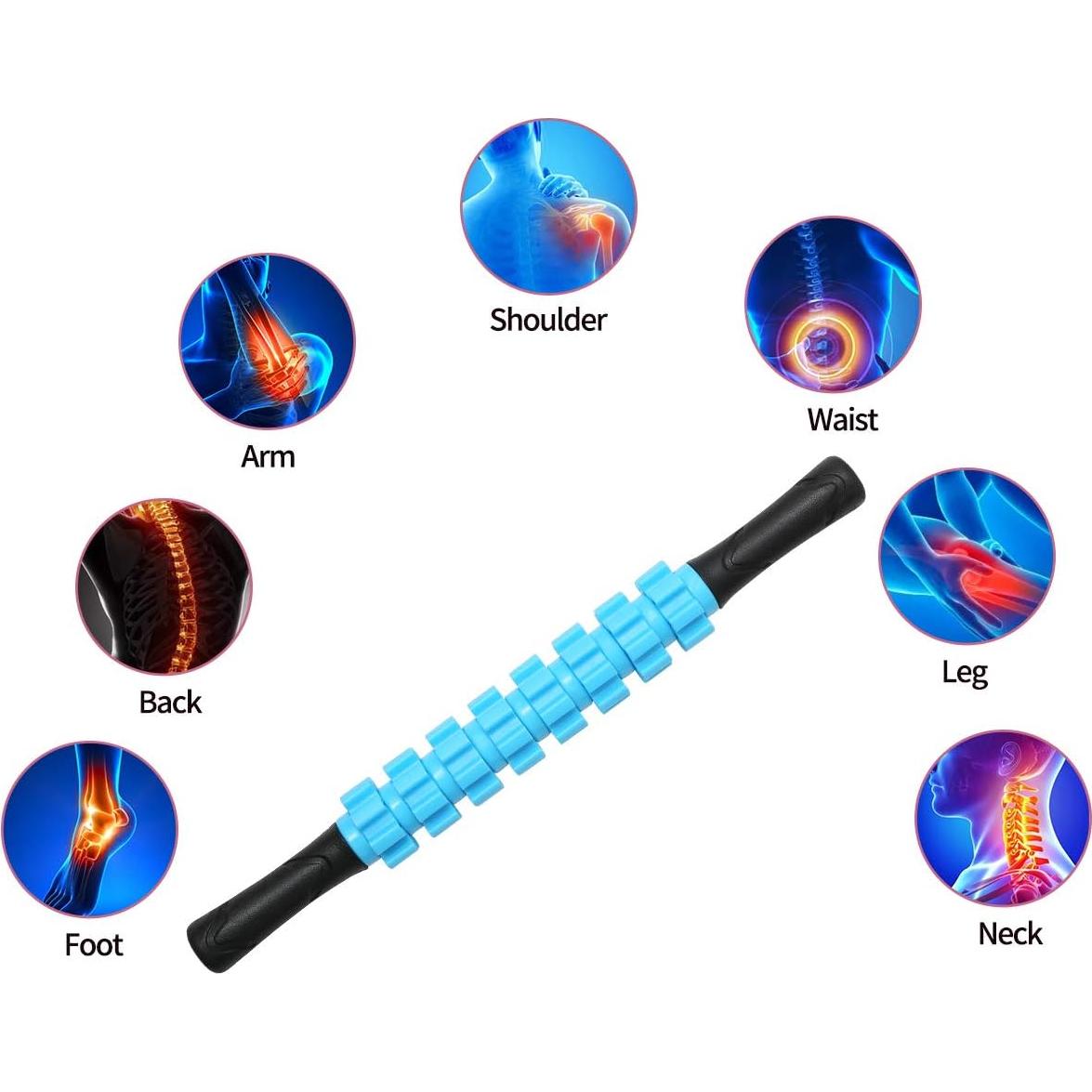 Rodillo de Masaje Muscular ZanLLW 40x4 cm Alivio Profundo