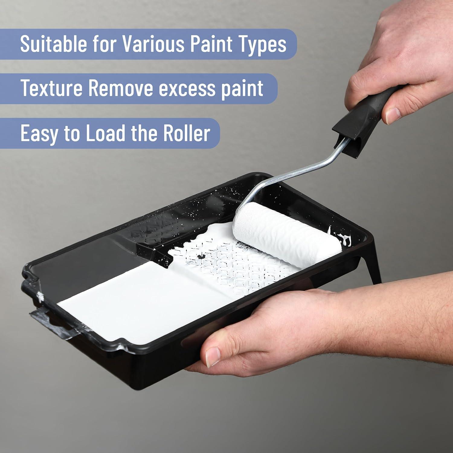 Juego de Rodillos de Pintura de Espuma Bates 12 Piezas 10 cm