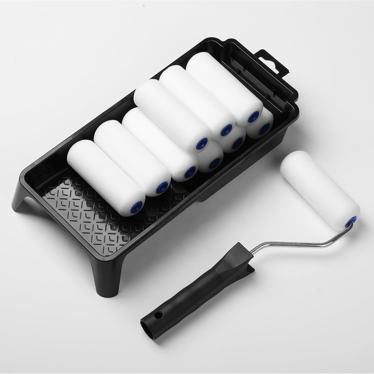 Juego de Rodillos de Pintura de Espuma Bates 12 Piezas 10 cm