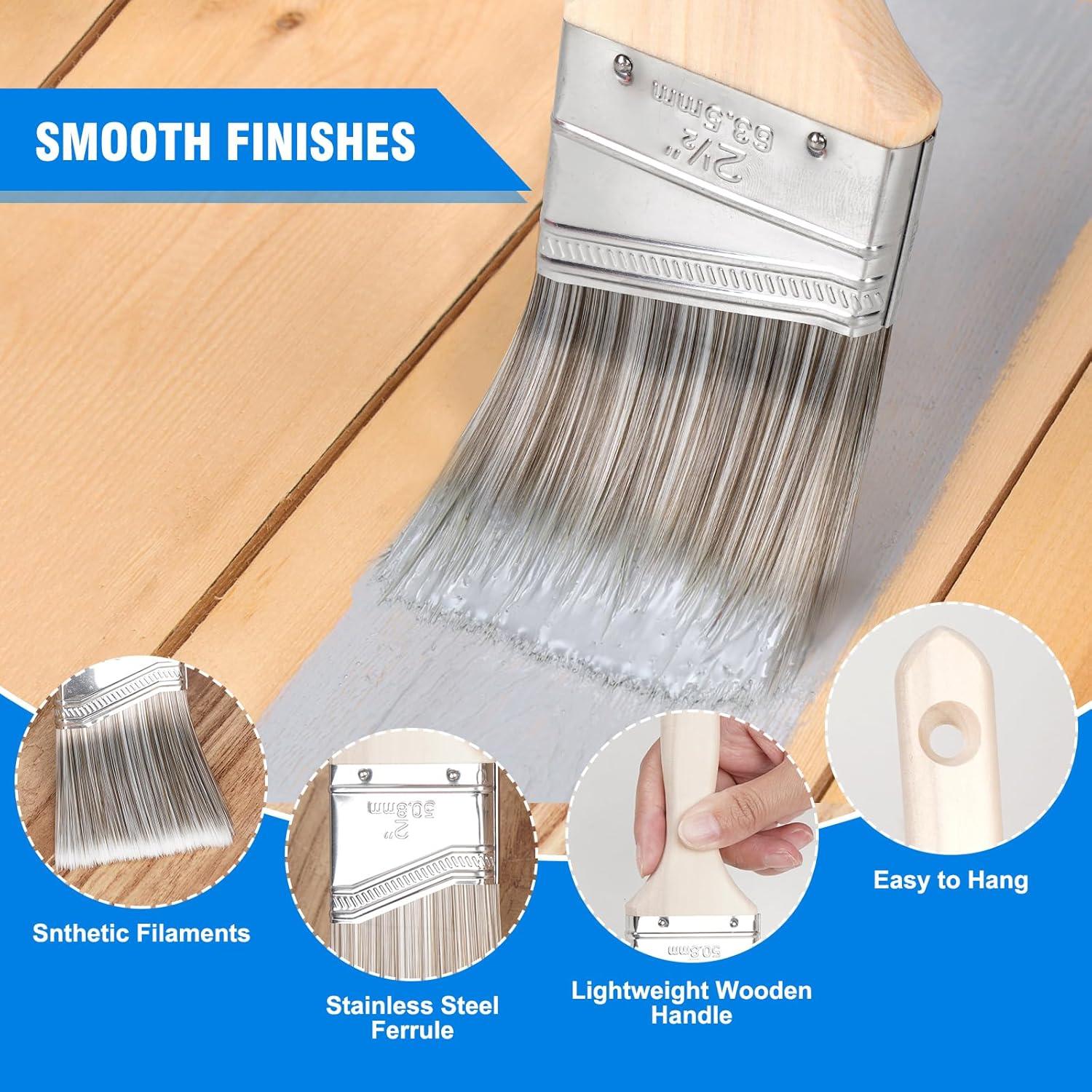 Kit de Pintura Rhibak 10 Piezas - Rodillo 10 cm y Brochas