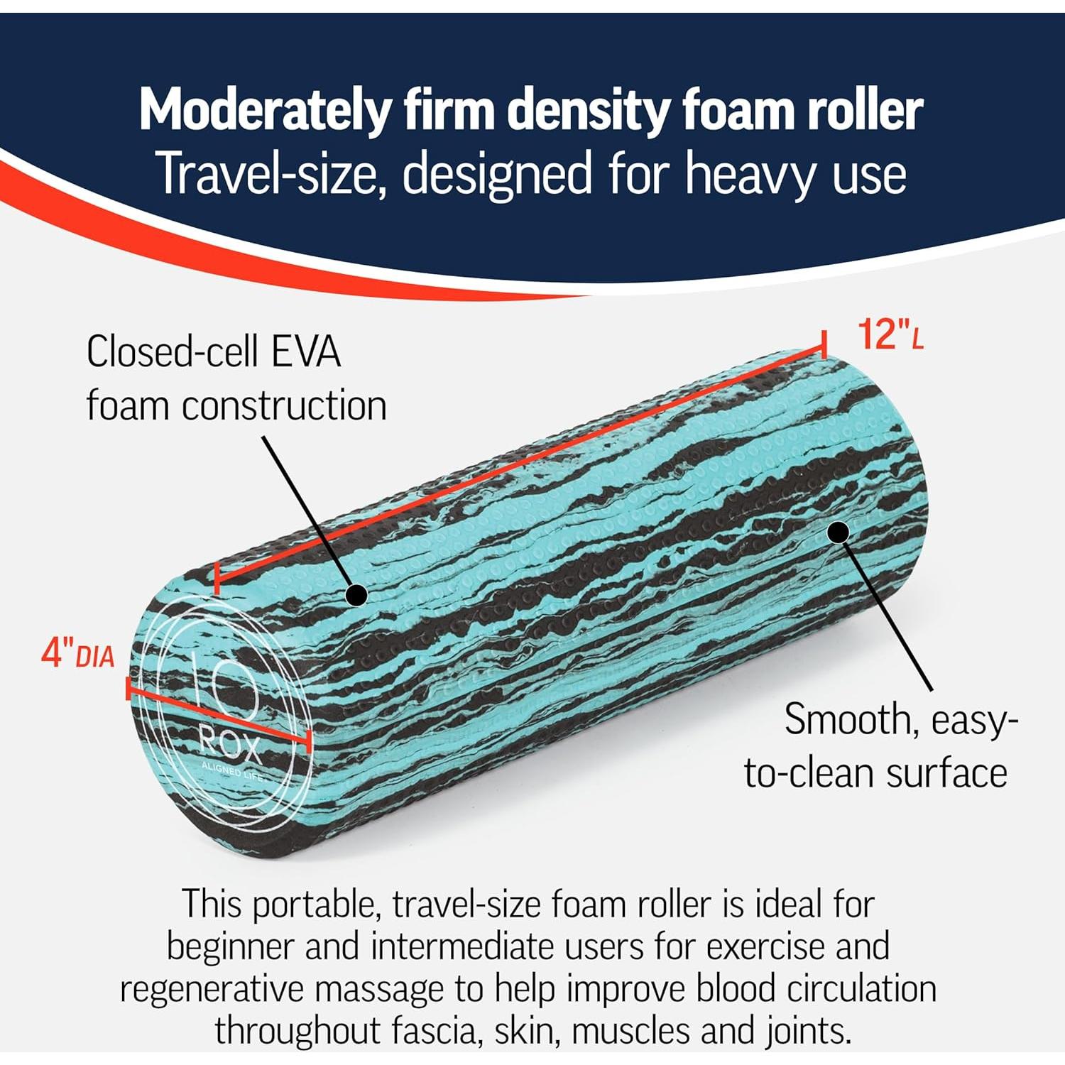 Rodillo de Espuma de Viaje OPTP LO ROX 30.48 cm Densidad Moderada