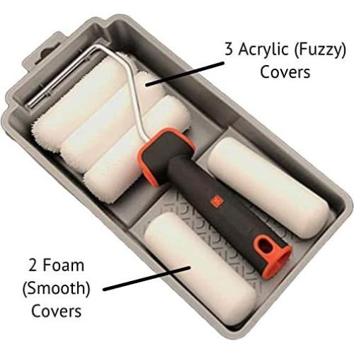 Kit de rodillo de pintura 7 piezas Edward Tools 10 cm