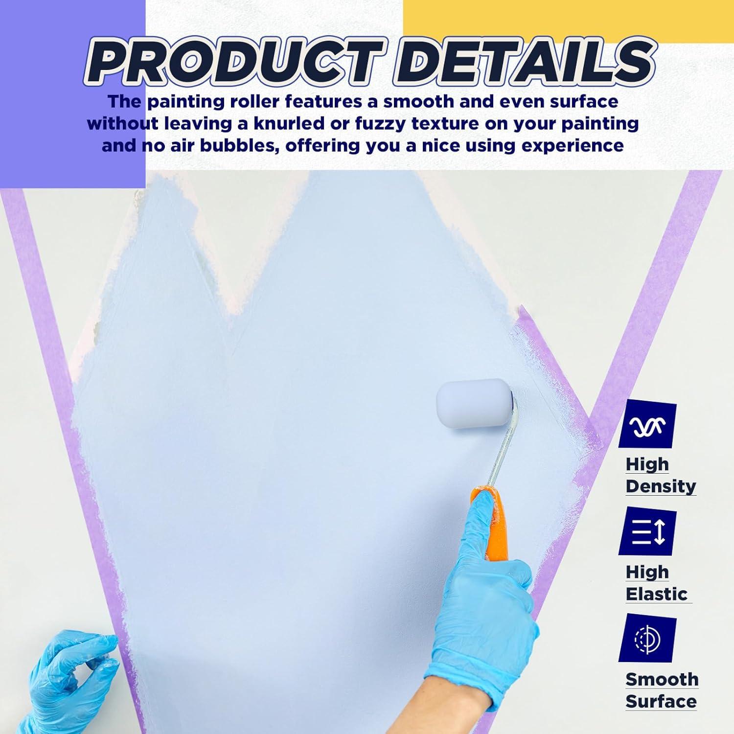 40 Cubiertas de Rodillo de Pintura Nuenen 5.08 cm Espuma