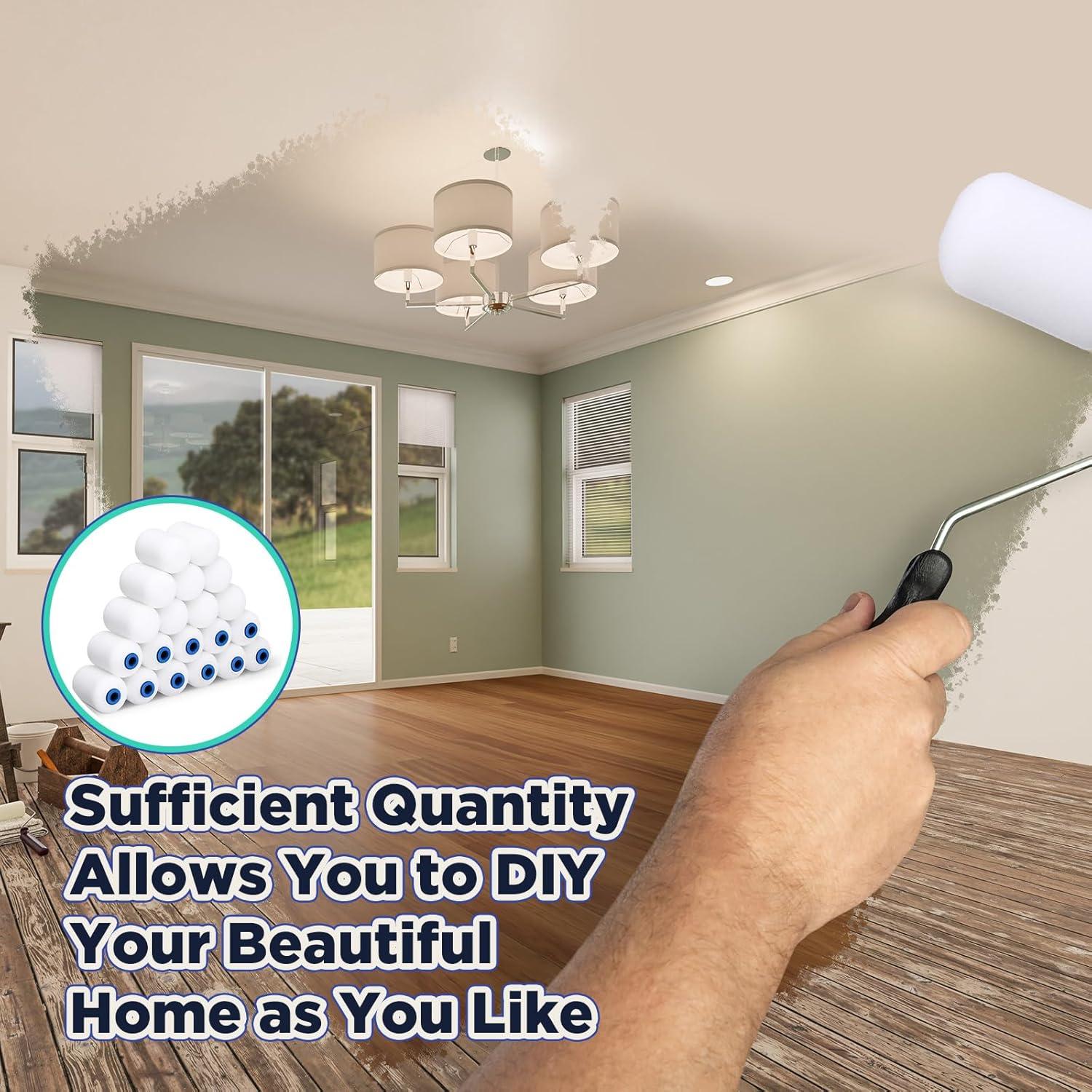 40 Cubiertas de Rodillo de Pintura Nuenen 5.08 cm Espuma