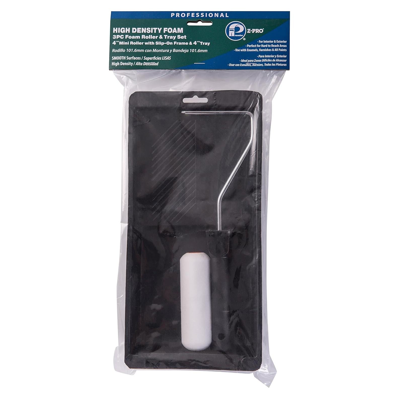 Kit Rodillo de Pintura Premier 10 cm 3 Piezas Espuma