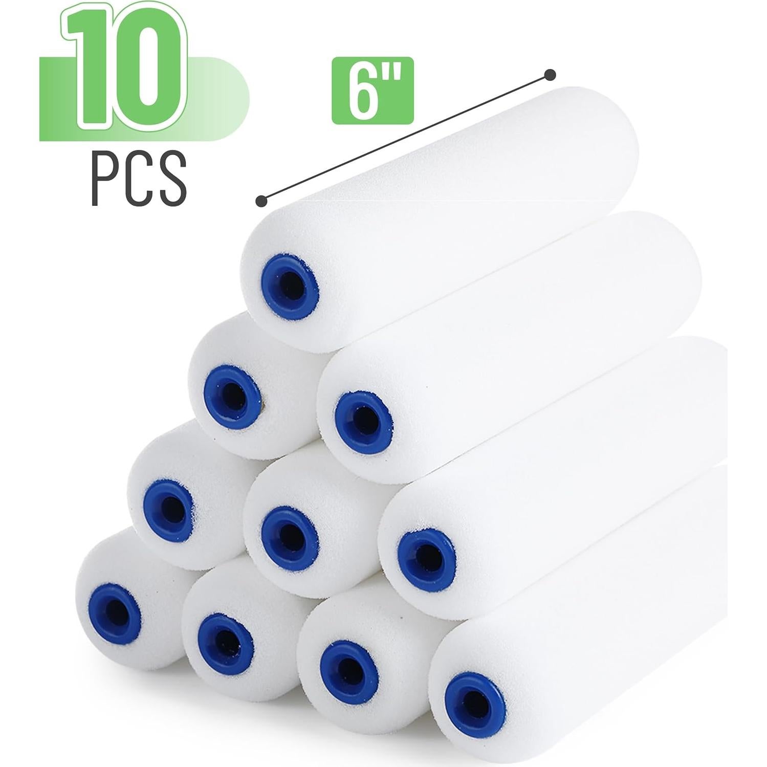 Fundas de Rodillo de Pintura Bates 6" (15.24 cm) Paquete 10