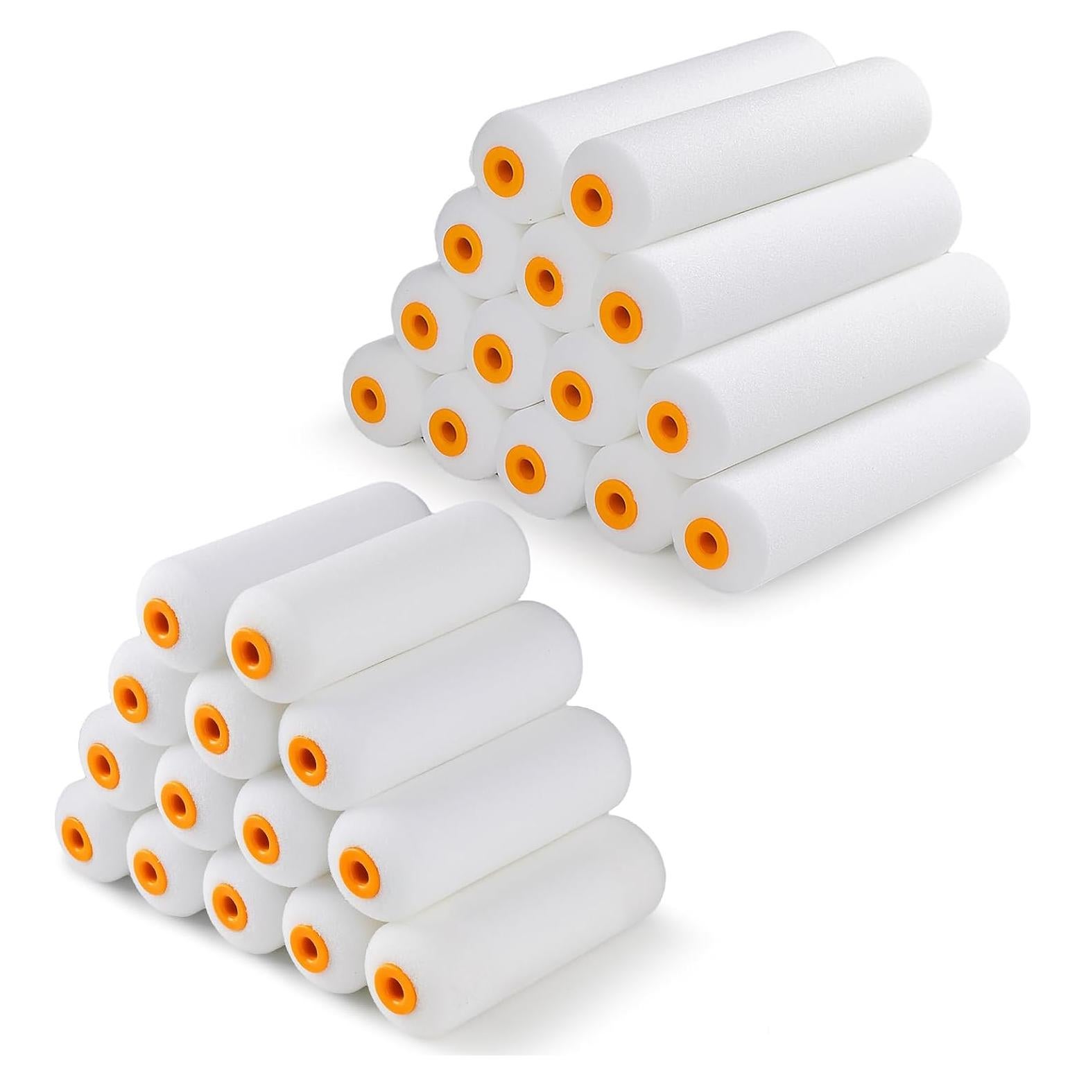 Rodillos de Pintura de Espuma HANJKINZ 28 Pcs 4" y 6"