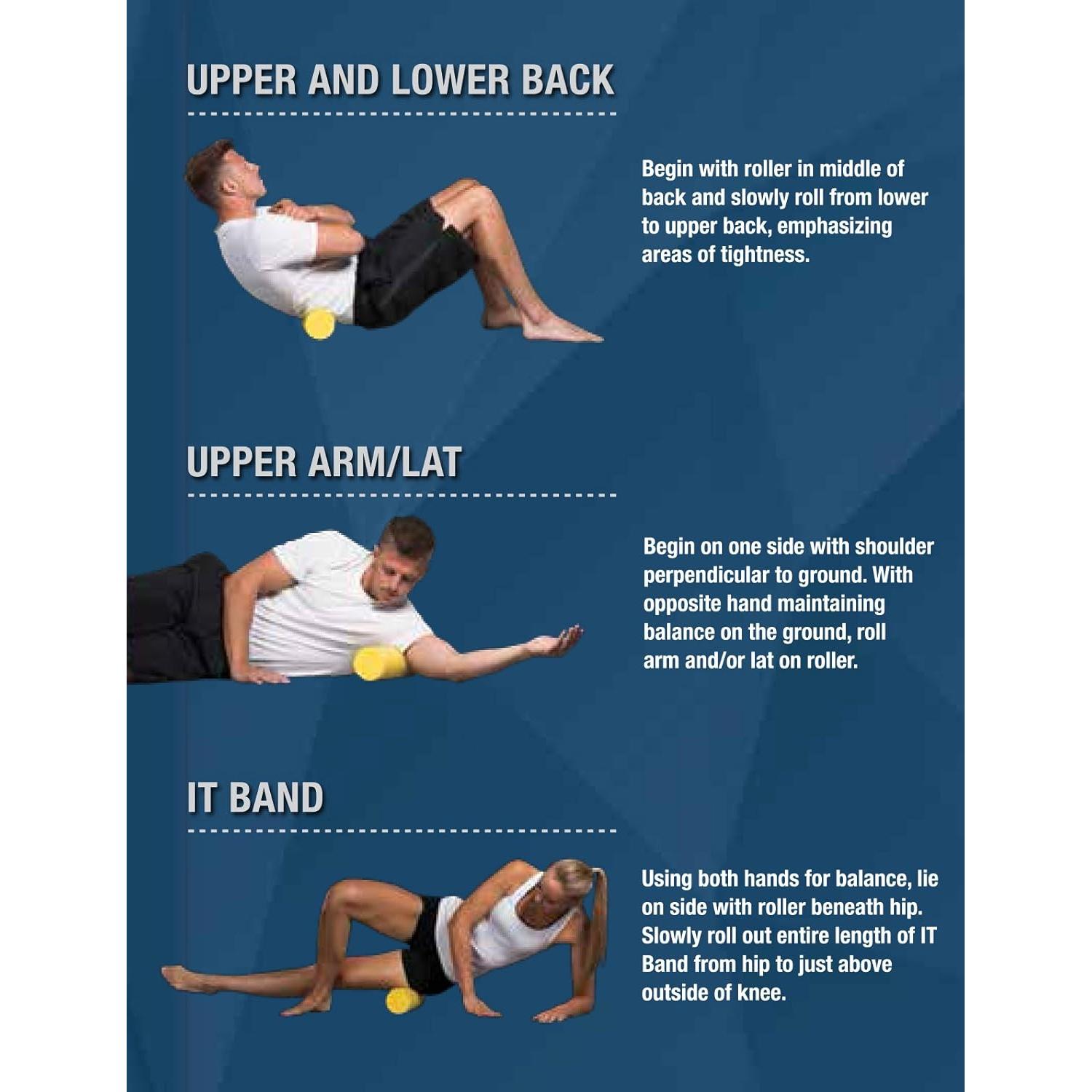 Rodillo de Espuma Pro-Tec Athletics PTFOAM 30.48 cm Azul