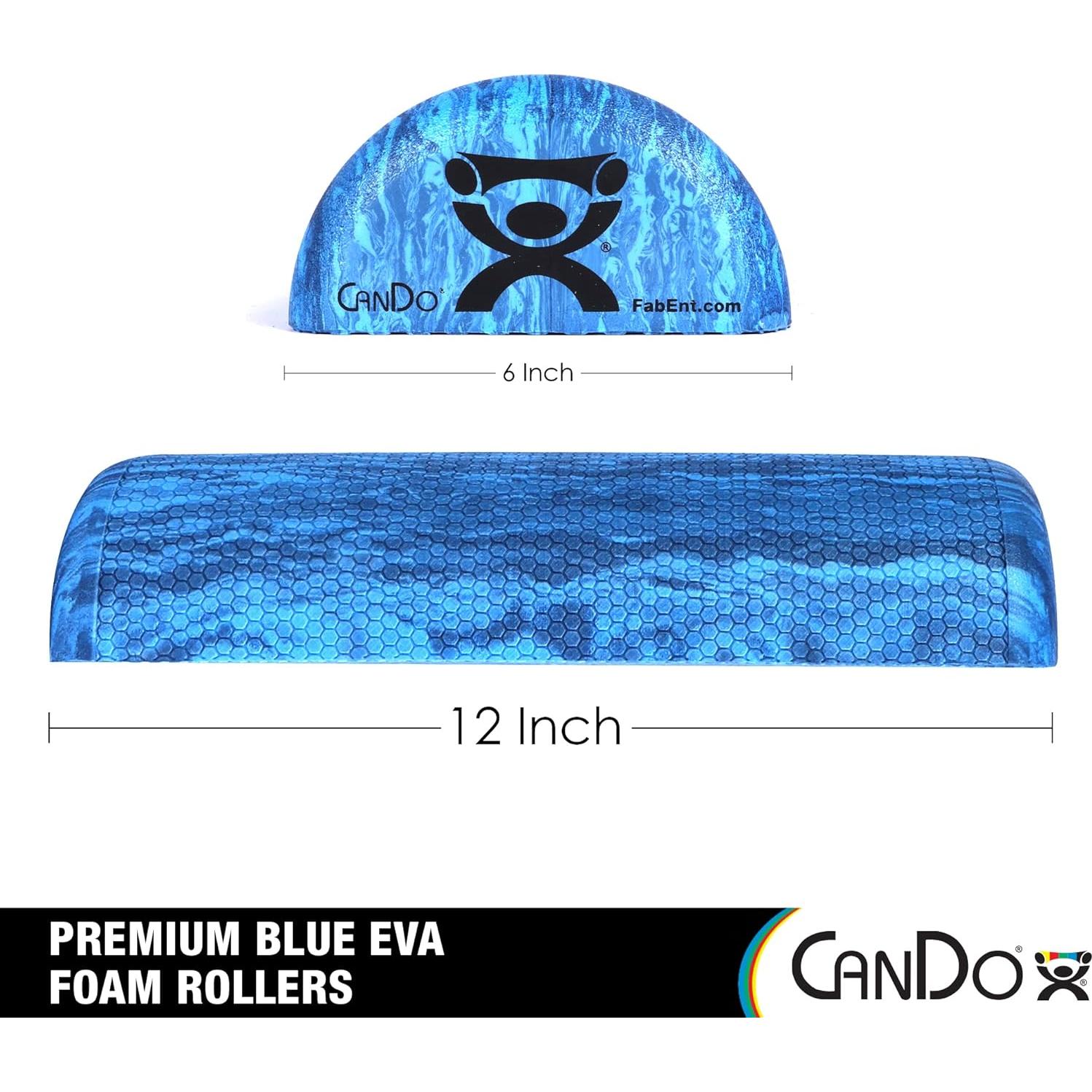 Rodillo de Espuma CanDo EVA Semi-Circular 15x30 cm para Masaje