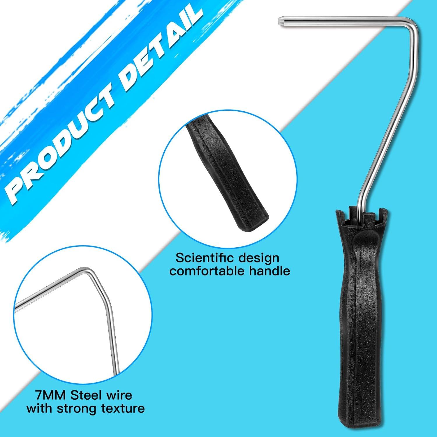 Baderke 10 Pcs Mini Rodillo de Pintura 10.16 cm con Mango