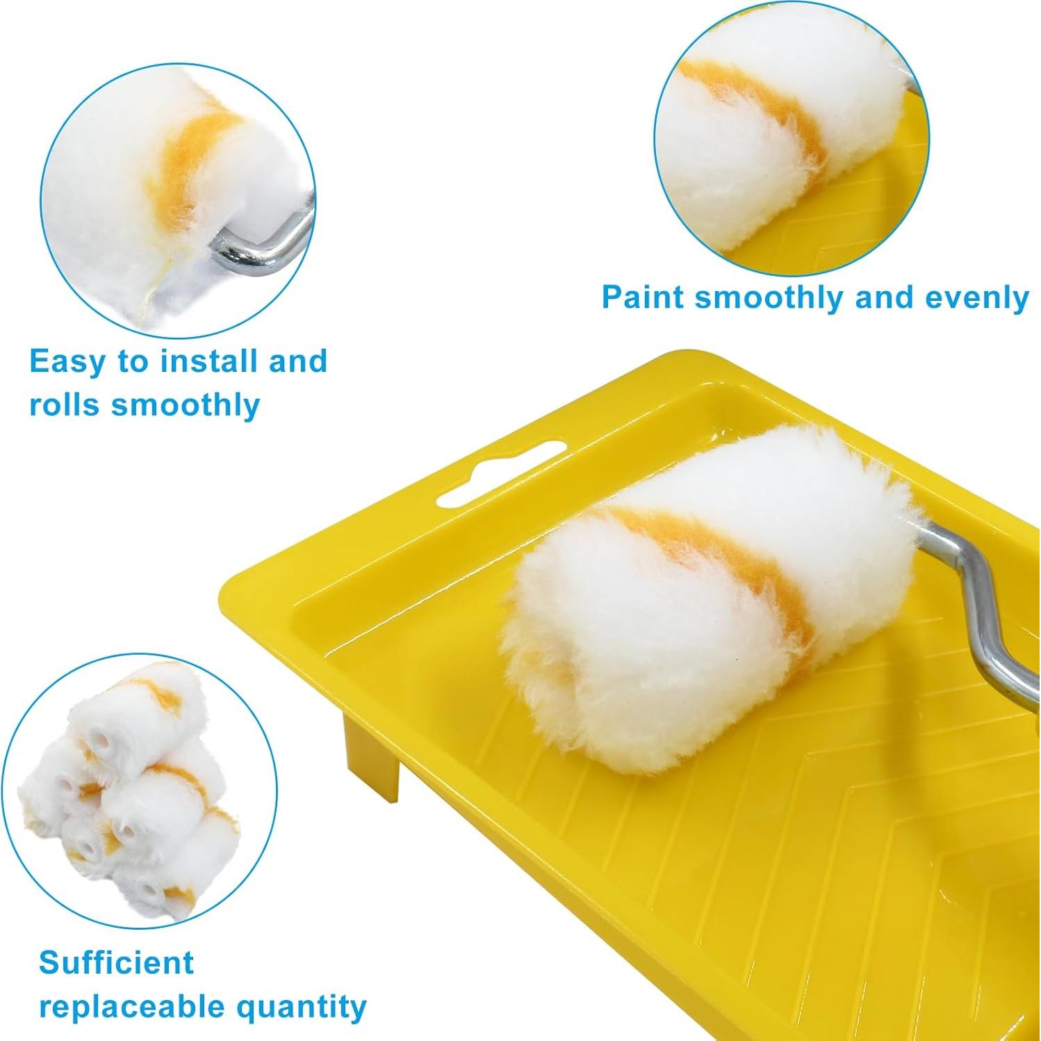 Rodillo de Pintura Mini Litoexpe 5 cm con 6 Fundas y Bandeja