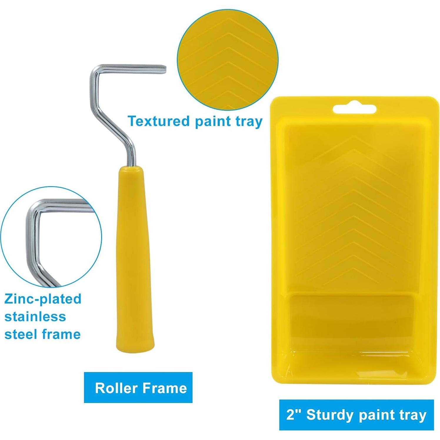 Rodillo de Pintura Mini Litoexpe 5 cm con 6 Fundas y Bandeja