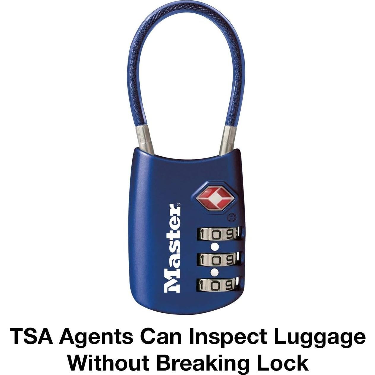 Candado de Equipaje Master Lock TSA 4688D Combinación 3 Dígitos