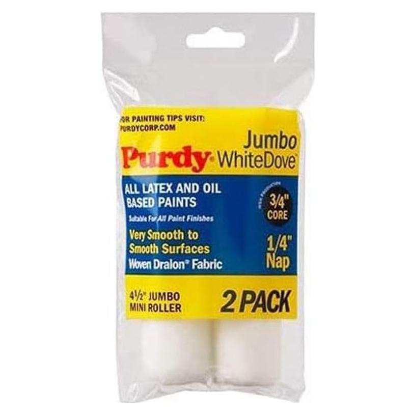 Reemplazos Mini Rodillo Purdy 4.5" 2 Paquetes Tela Dralon