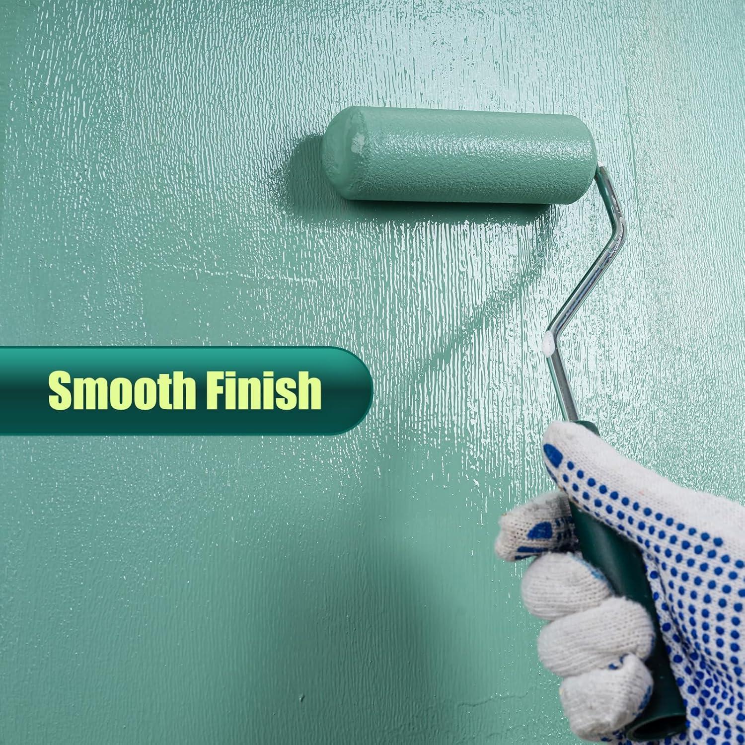 Fundas de Rodillo de Pintura de Espuma YiBaiBrush 10 Pzas 10 cm