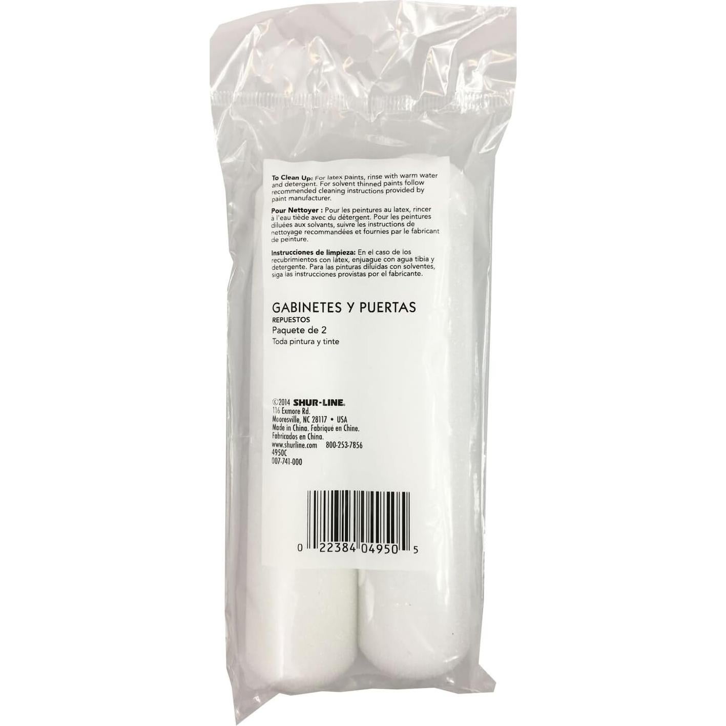 Recargas de Rodillo de Espuma Shur-Line 4950C 15.24 cm - Paquete de 2