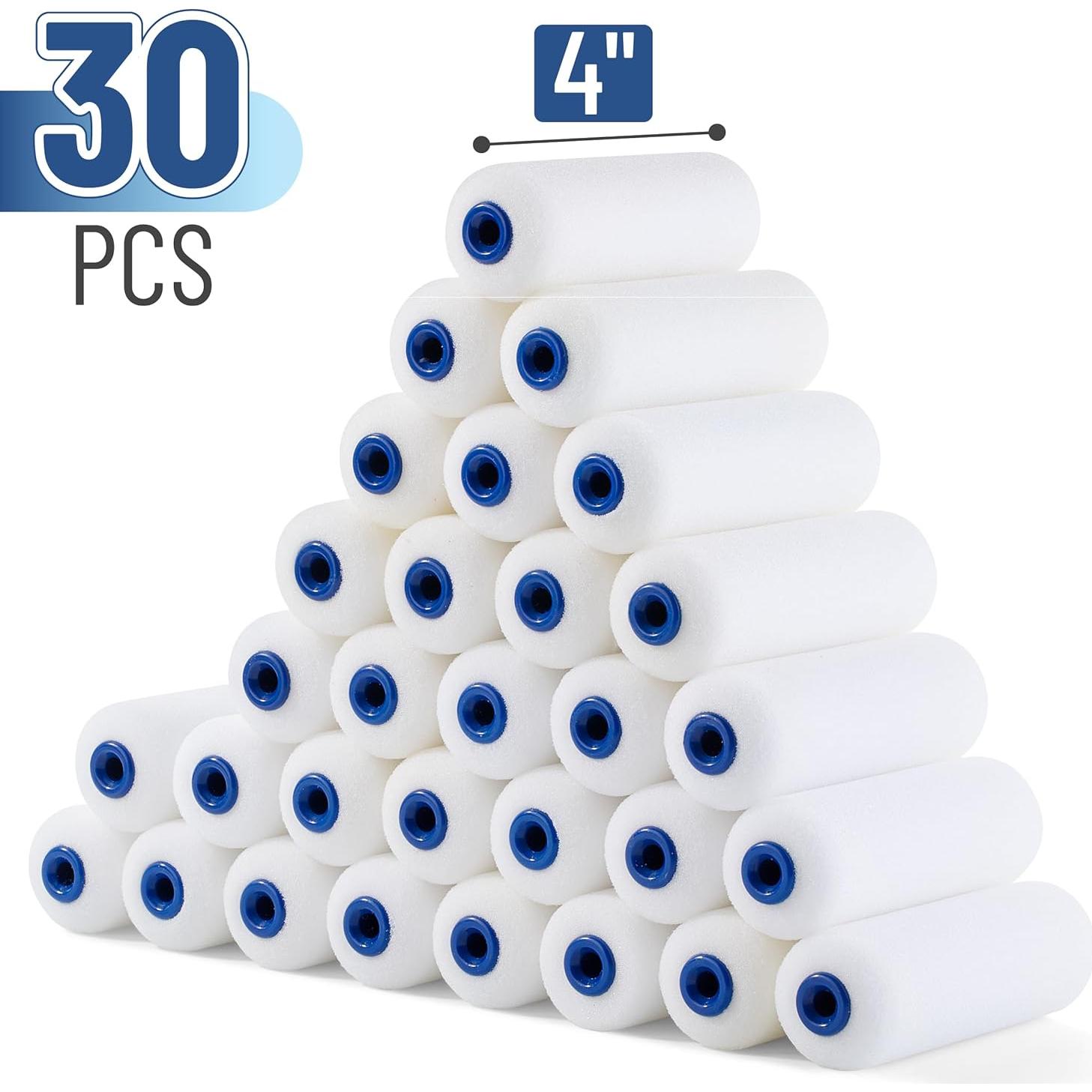 Fundas de Rodillo de Pintura Bates 4" - Paquete de 30 Unidades