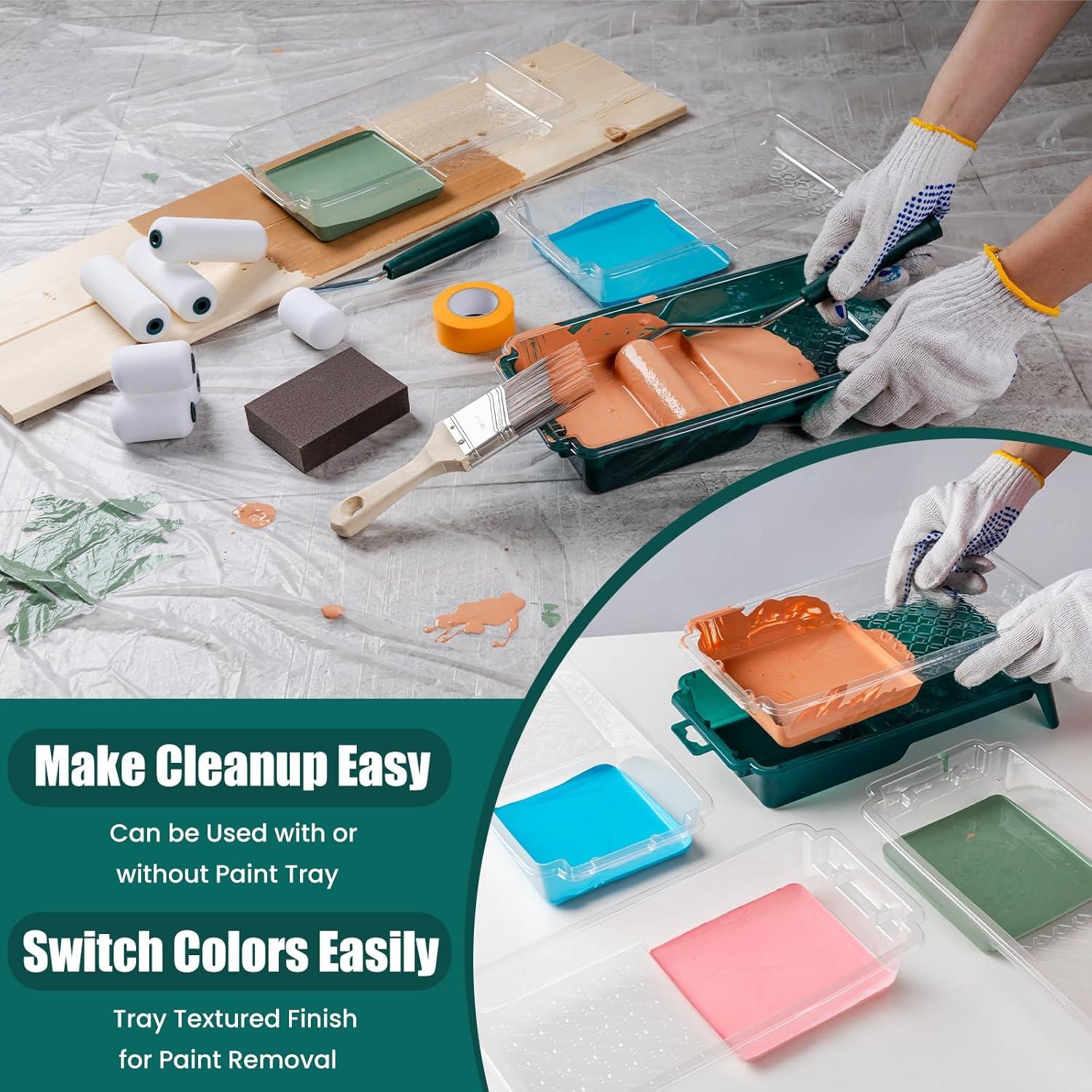 Kit de Rodillos de Pintura YiBaiBrush 19 Piezas 4" y 2"