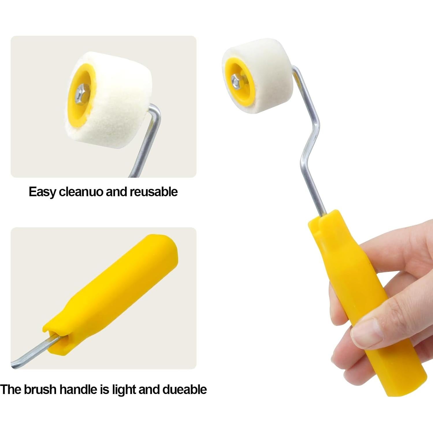 Mini Rodillos de Pintura YINARONG 2 Paquetes 17.78 cm