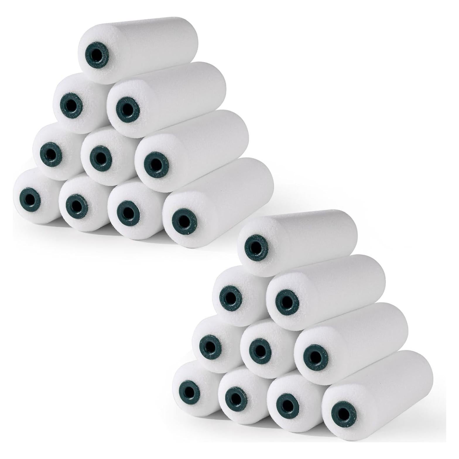 Fundas de Rodillo de Pintura de Espuma YiBaiBrush 4" - Paquete de 20