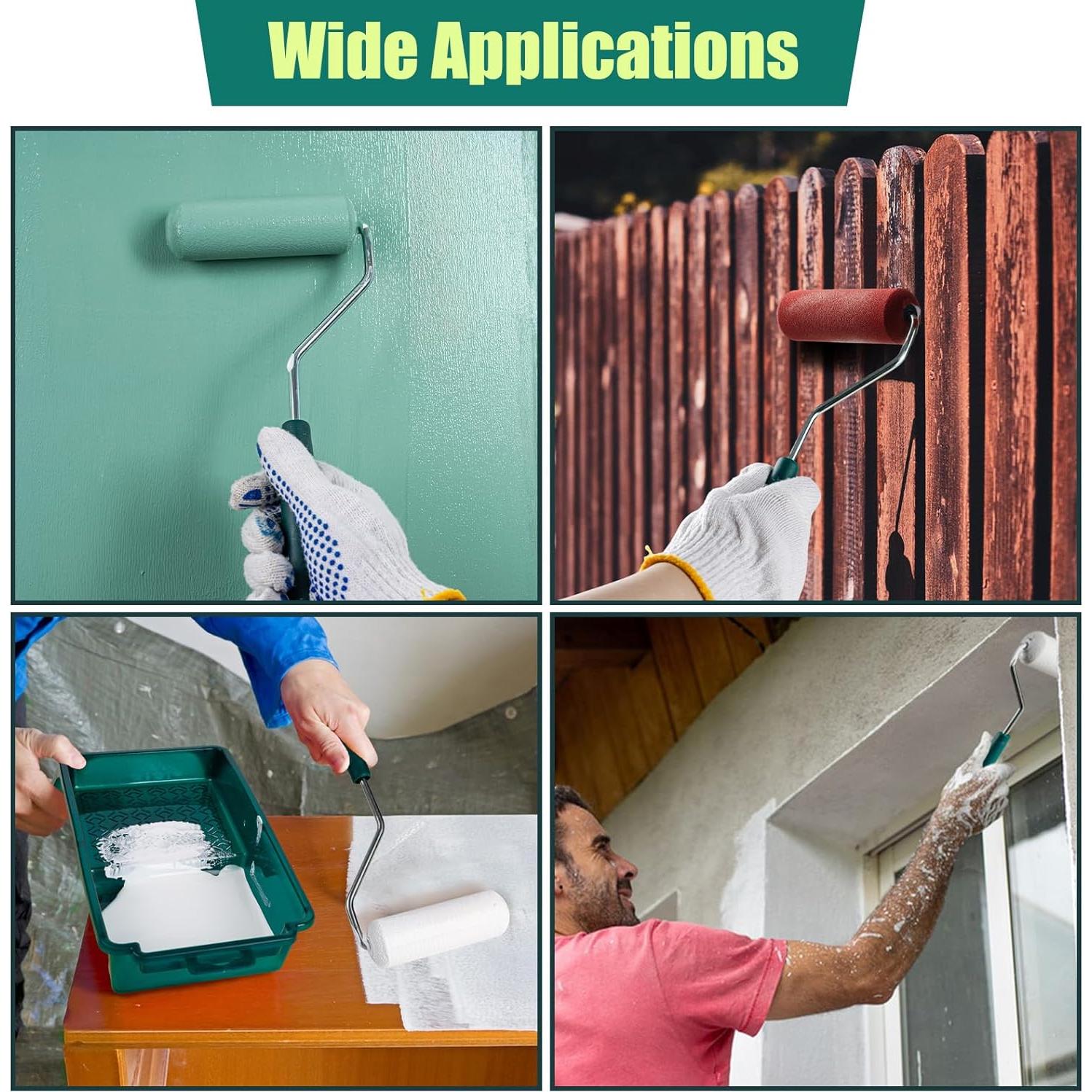 Fundas de Rodillo de Pintura de Espuma YiBaiBrush 4" - Paquete de 20