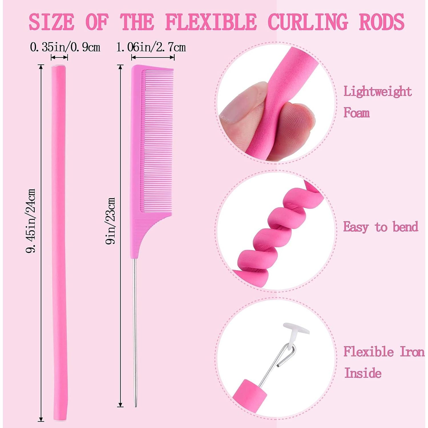 Juego de Rulos Flexibles Buytta 30 Piezas para Cabello