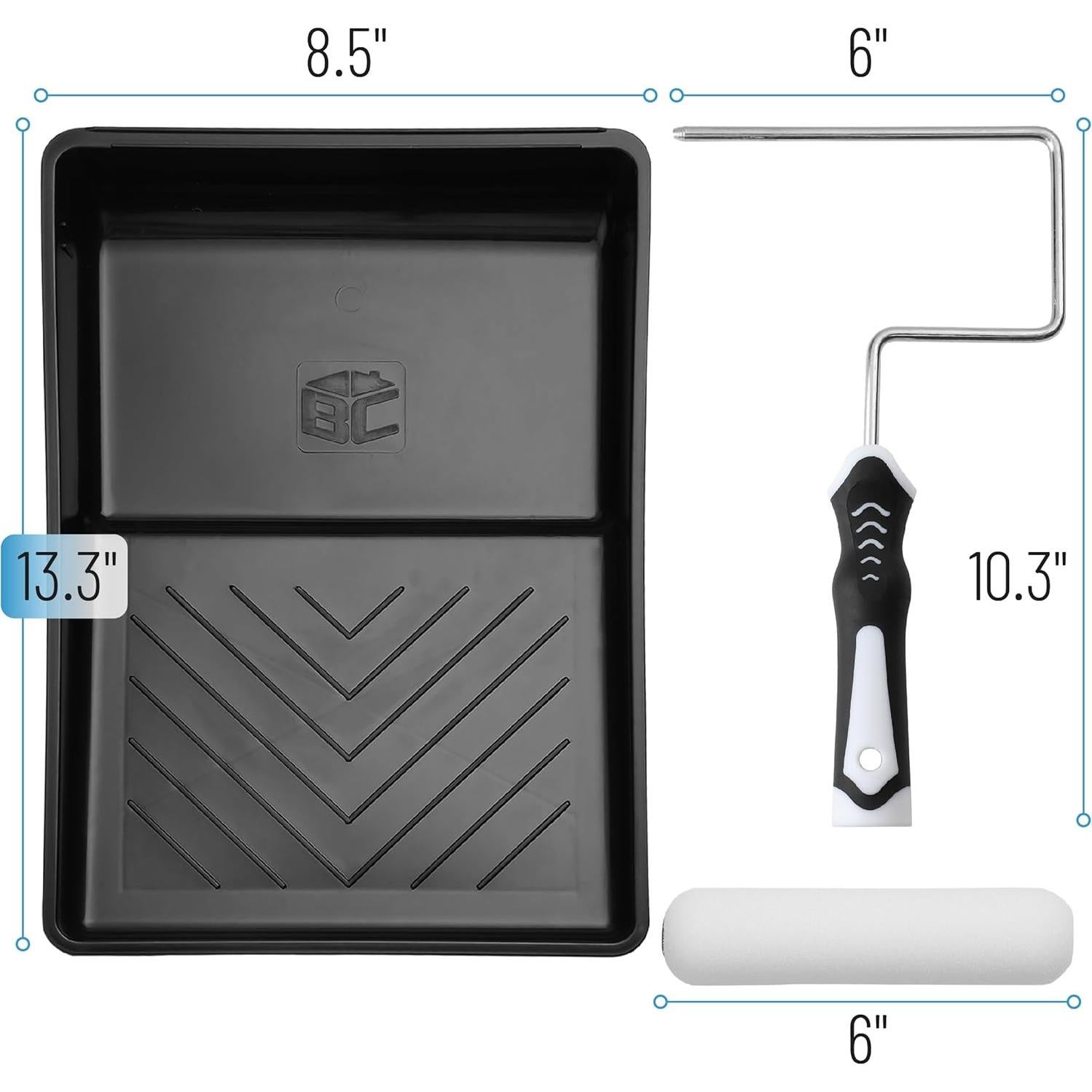 Kit de Rodillos de Pintura Bates 9 Piezas 15.24 cm