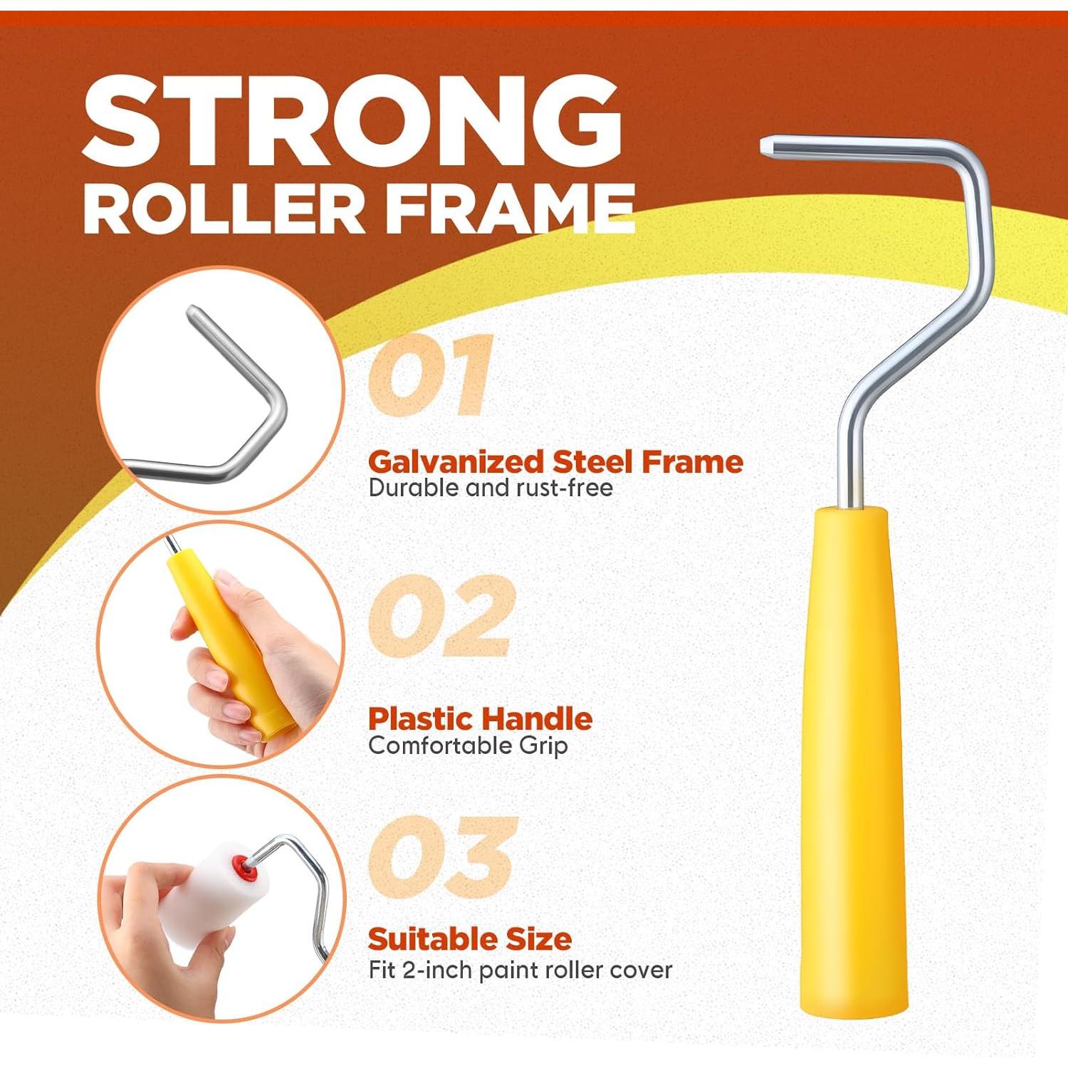 Kit de Rodillo de Pintura Leumoi 30 Piezas 2" con Bandeja