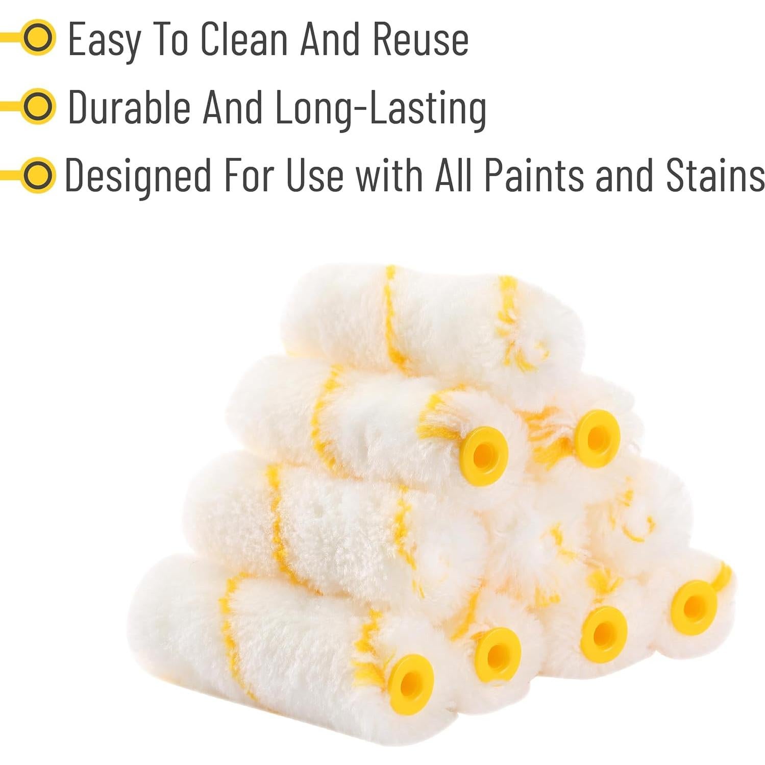 Rodillo de pintura Bates 4" con 20 fundas intercambiables