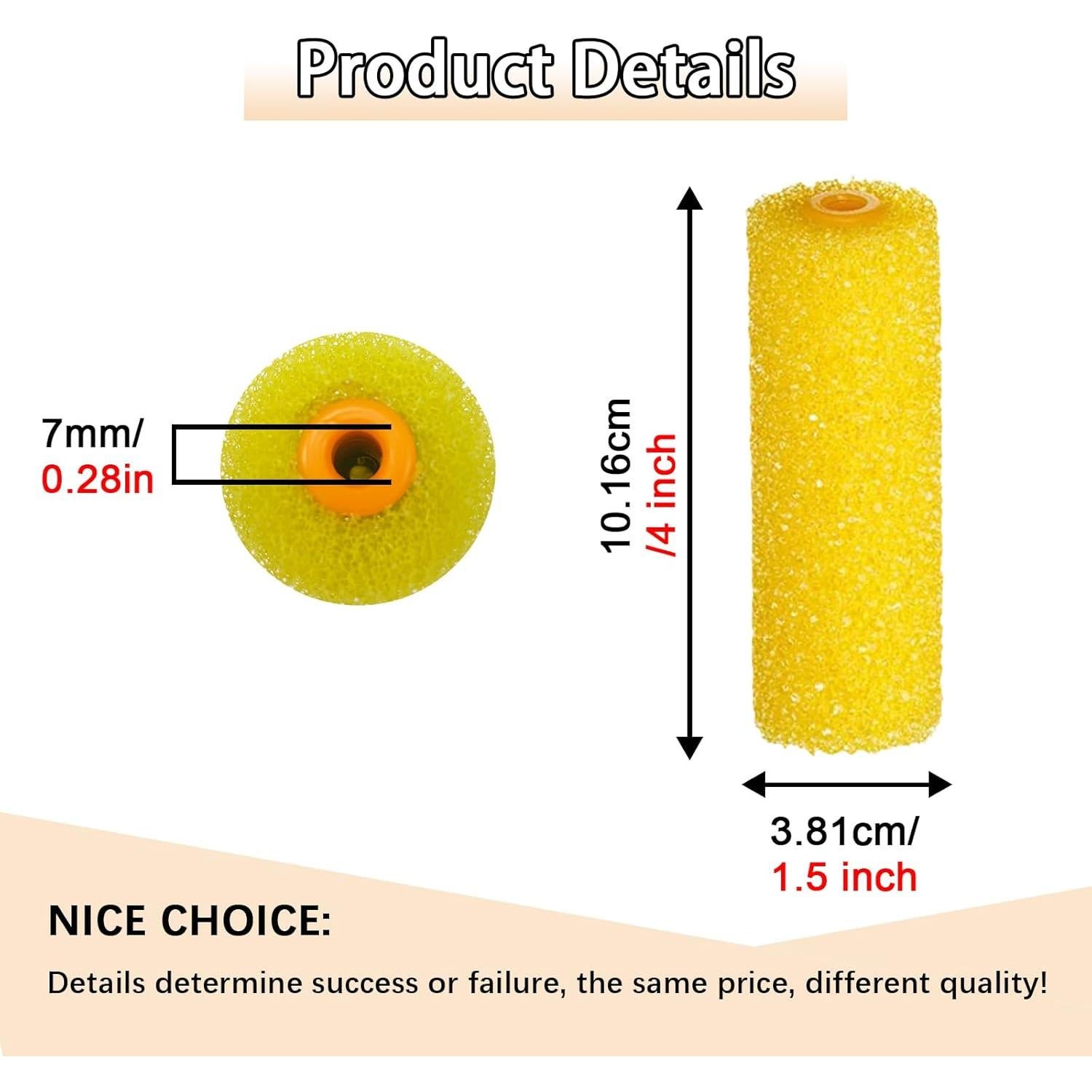 8 Fundas de Rodillo de Pintura Texturizada YLTOLOO 10 cm