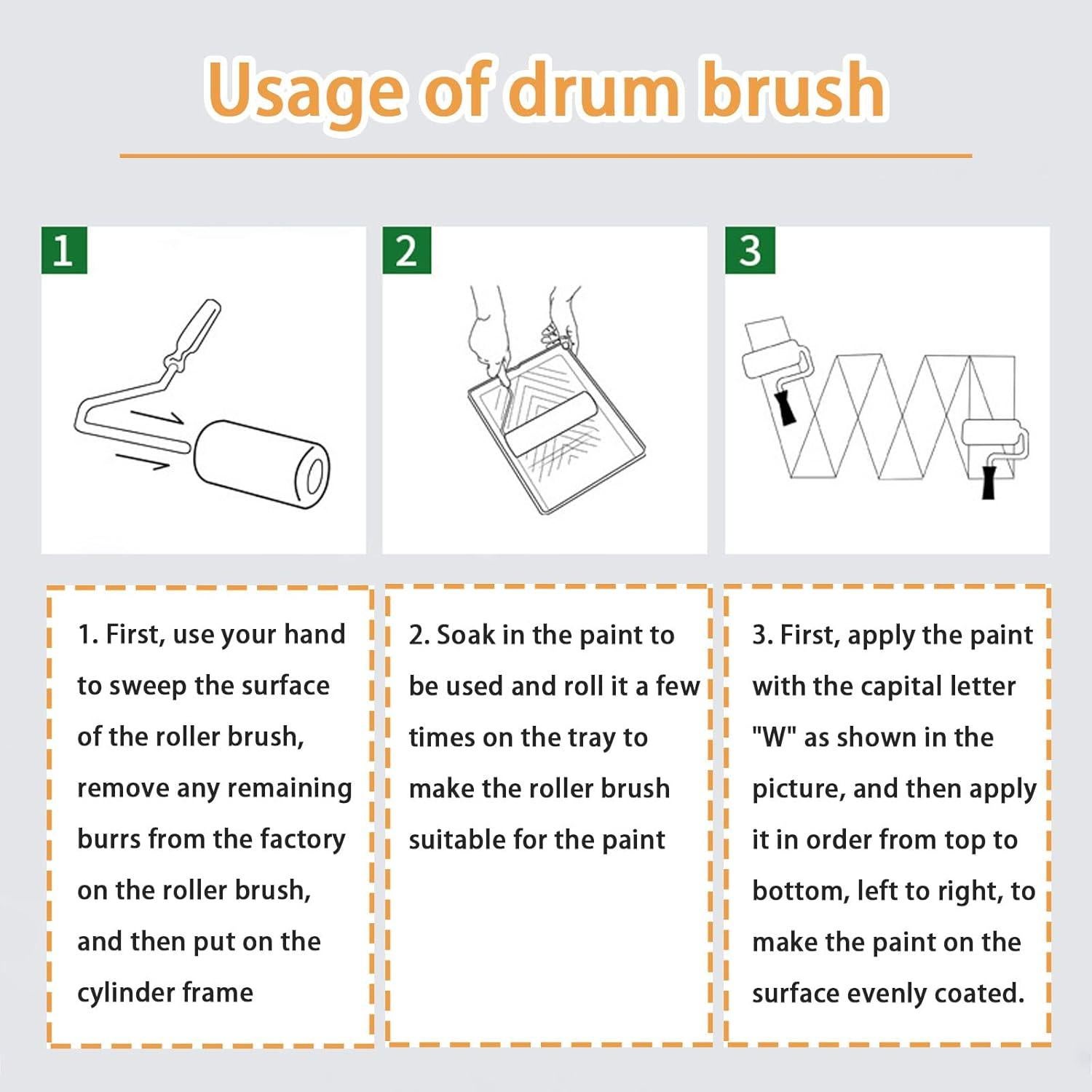 8 Fundas de Rodillo de Pintura Texturizada YLTOLOO 10 cm