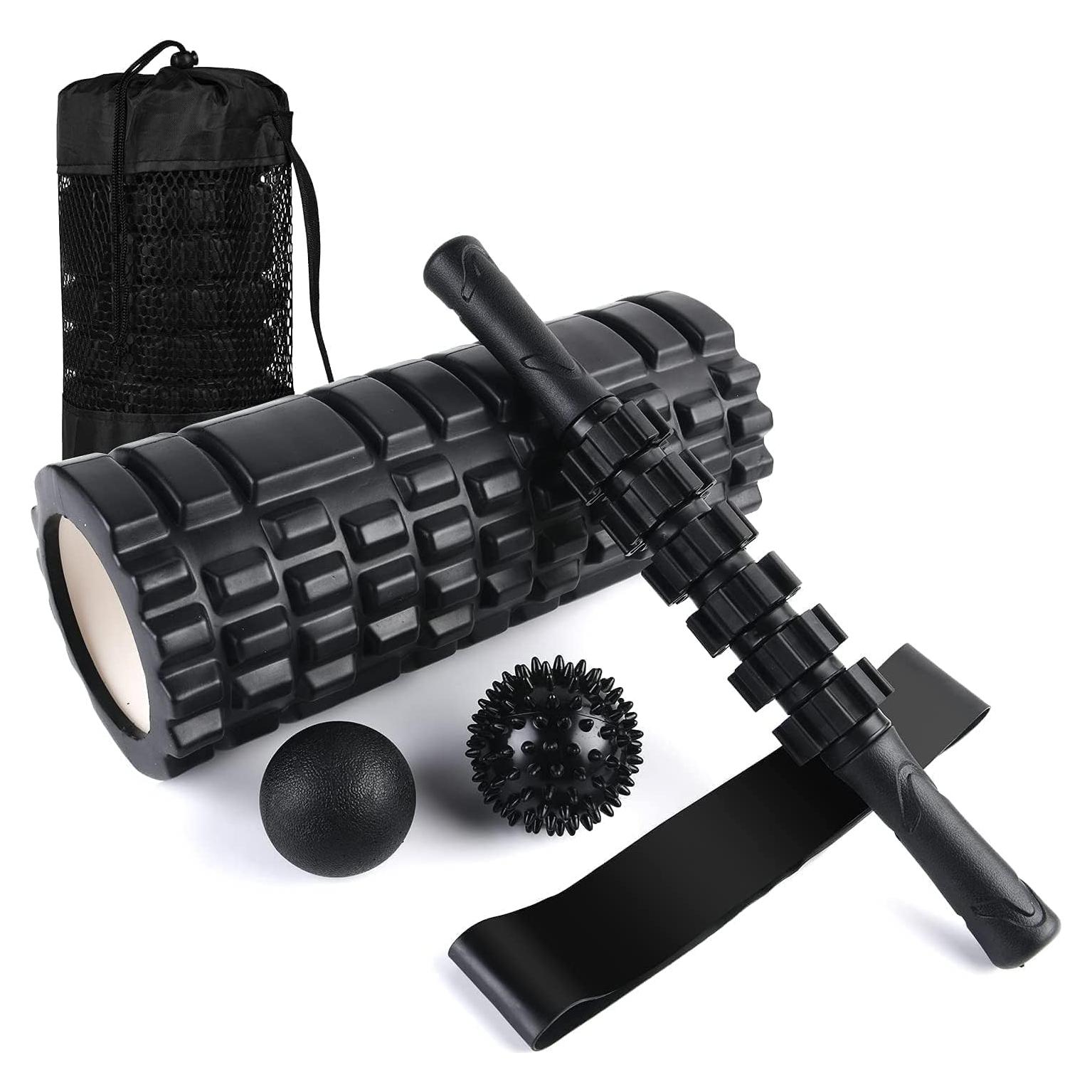 Set de Masaje Muscular Profundo 6 en 1 Aucuu con Rodillo