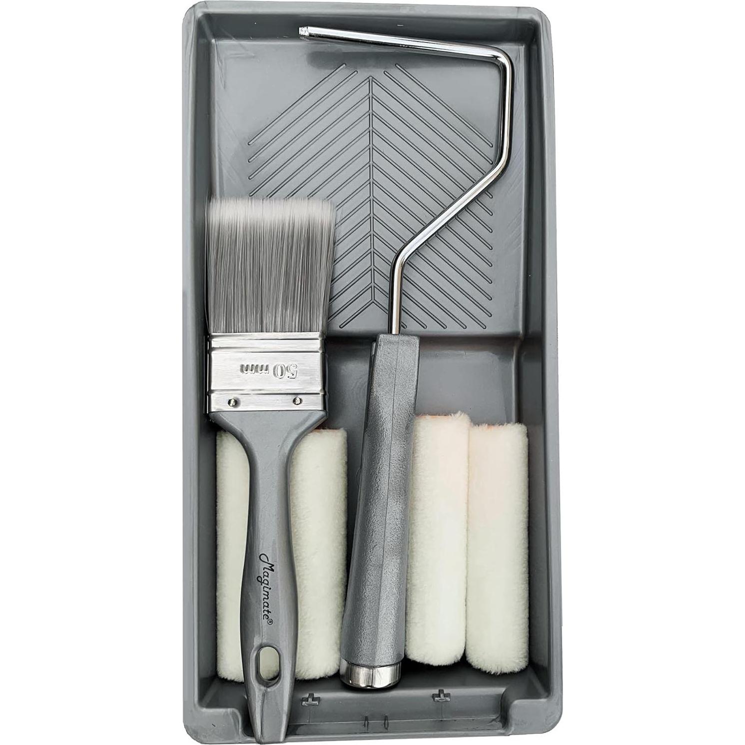 Kit de Pintura Mini Magimate con Rodillo y Brocha 4 Piezas