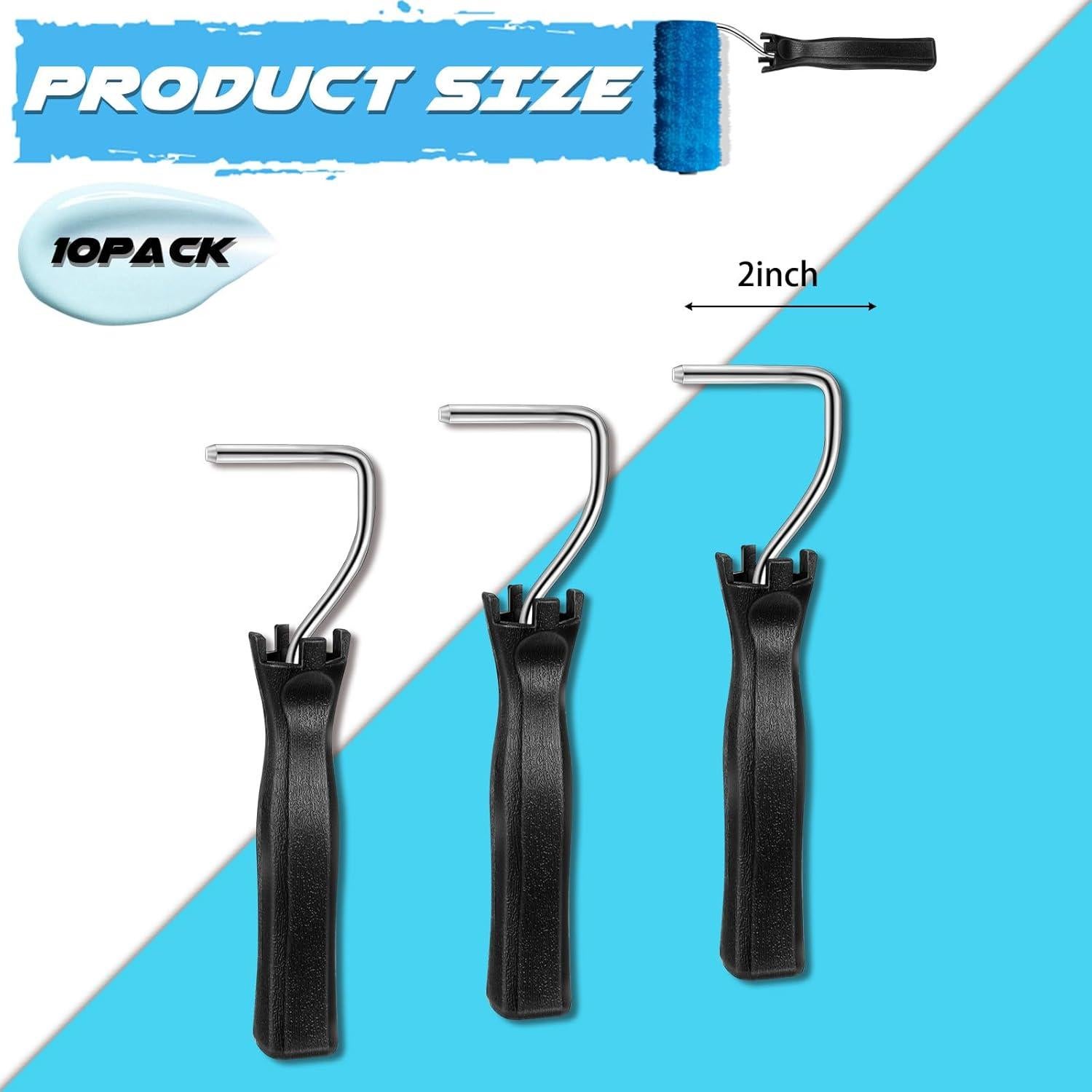 Mini Rodillo de Pintura Baderke 10 Pcs 5.08 cm Negro