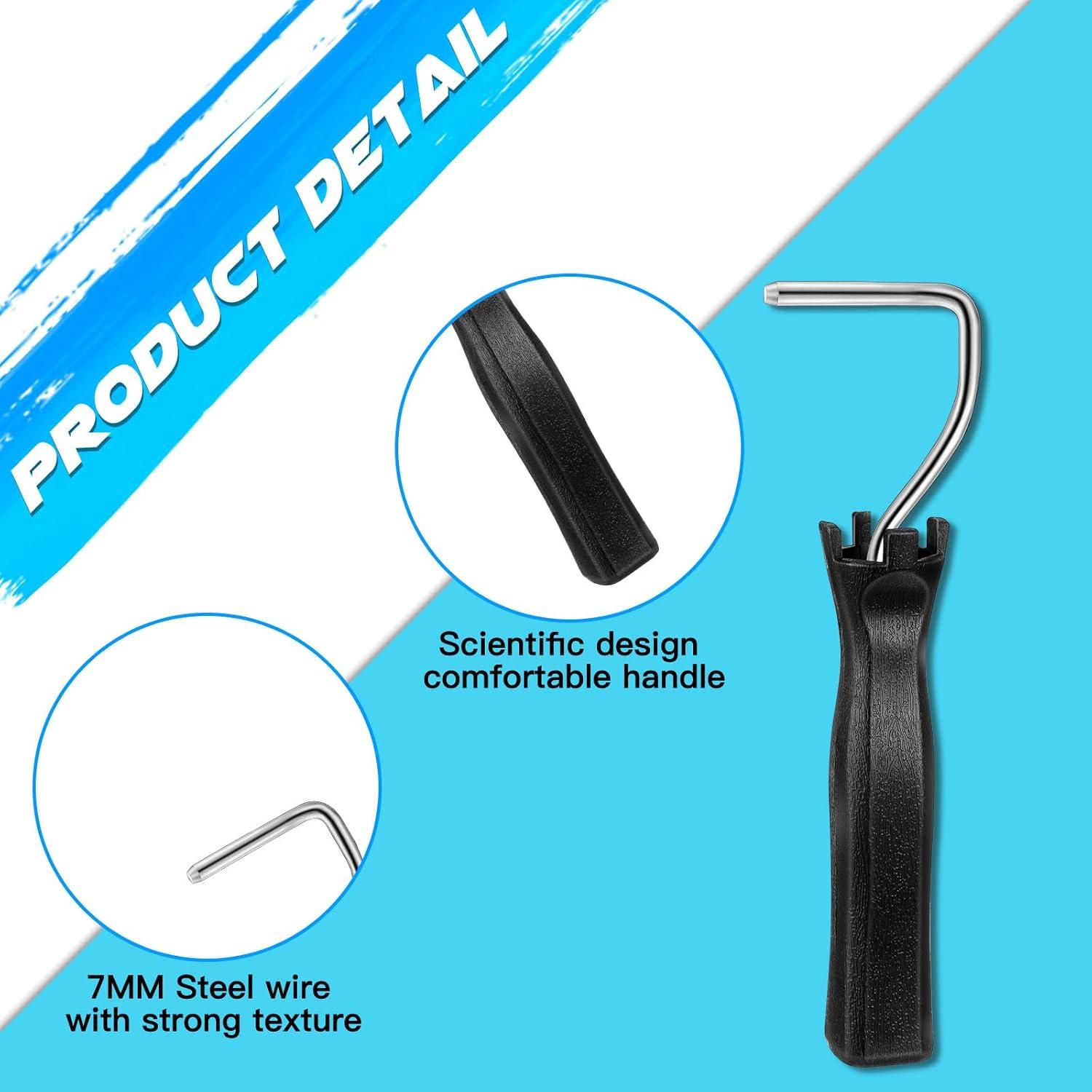 Mini Rodillo de Pintura Baderke 10 Pcs 5.08 cm Negro