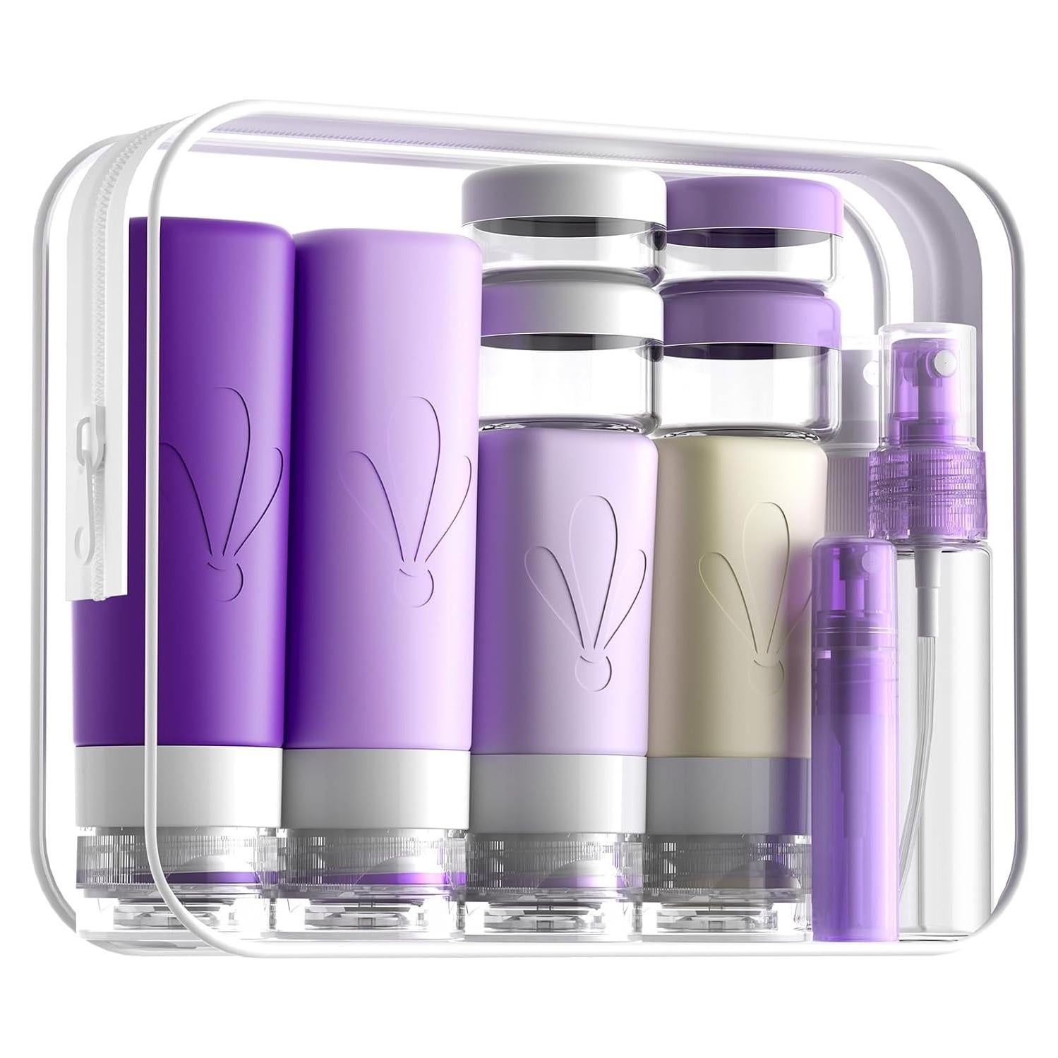 Conjunto de Botellas de Viaje INSFIT 17 Pack Silicona A Prueba de Fugas