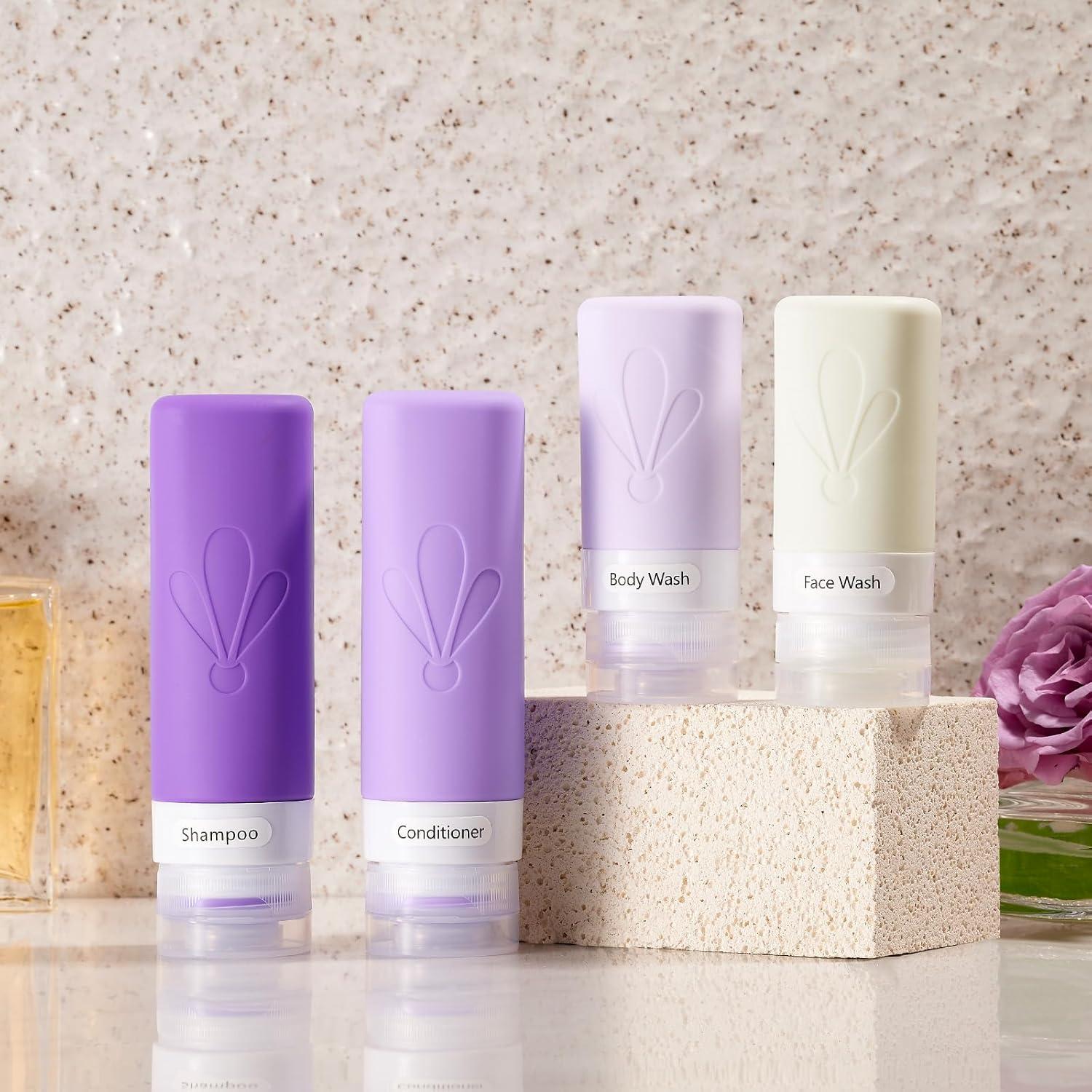 Conjunto de Botellas de Viaje INSFIT 17 Pack Silicona A Prueba de Fugas