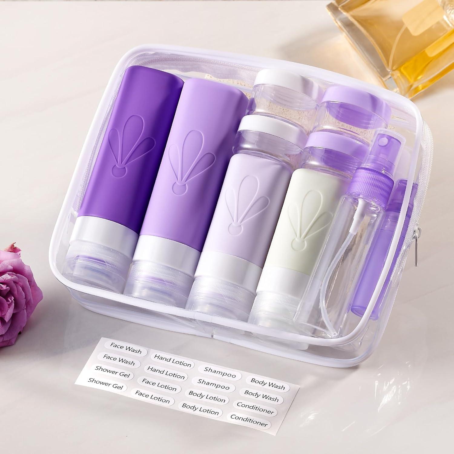 Conjunto de Botellas de Viaje INSFIT 17 Pack Silicona A Prueba de Fugas