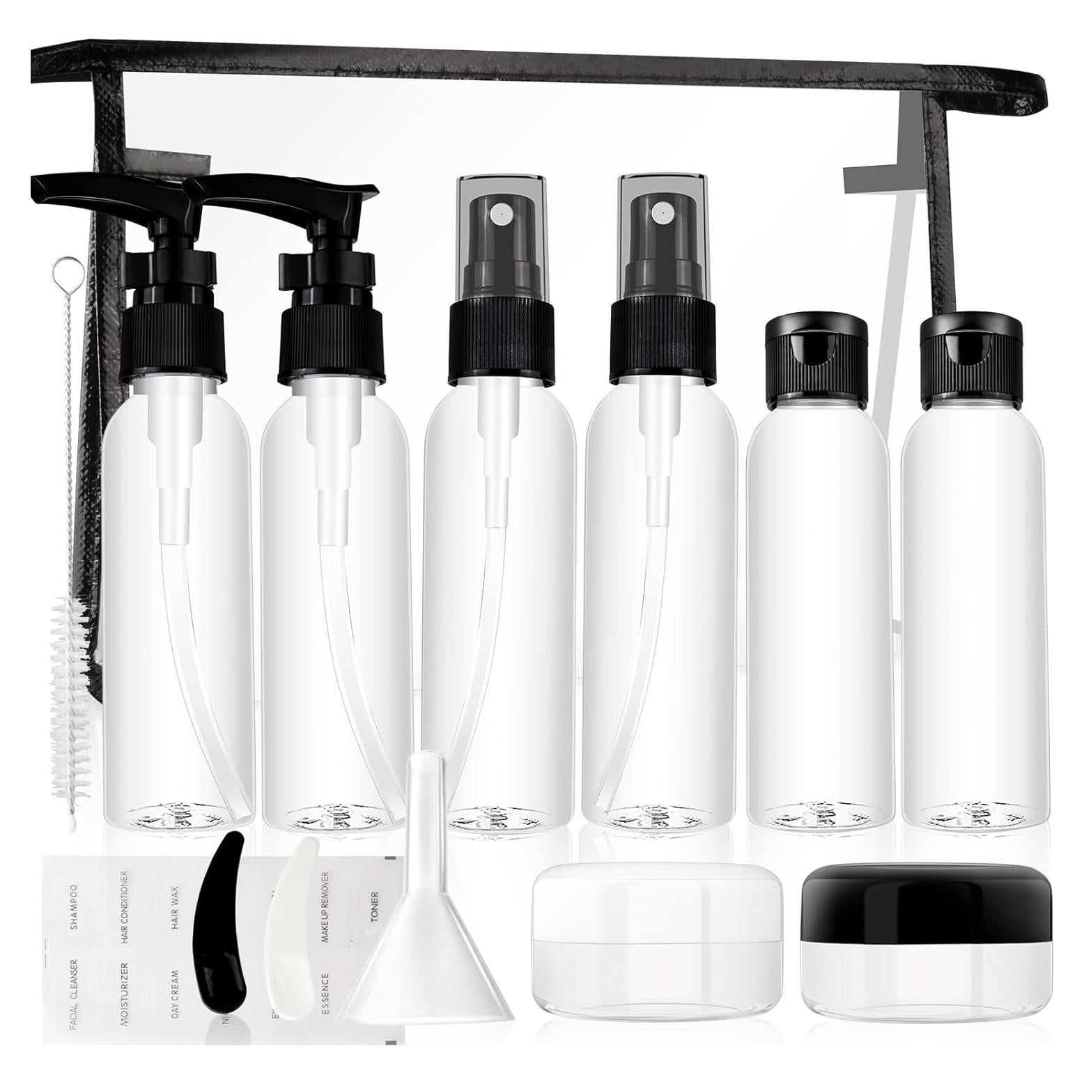 Set de 13 Botellas de Viaje Giloner a Prueba de Fugas 60ml