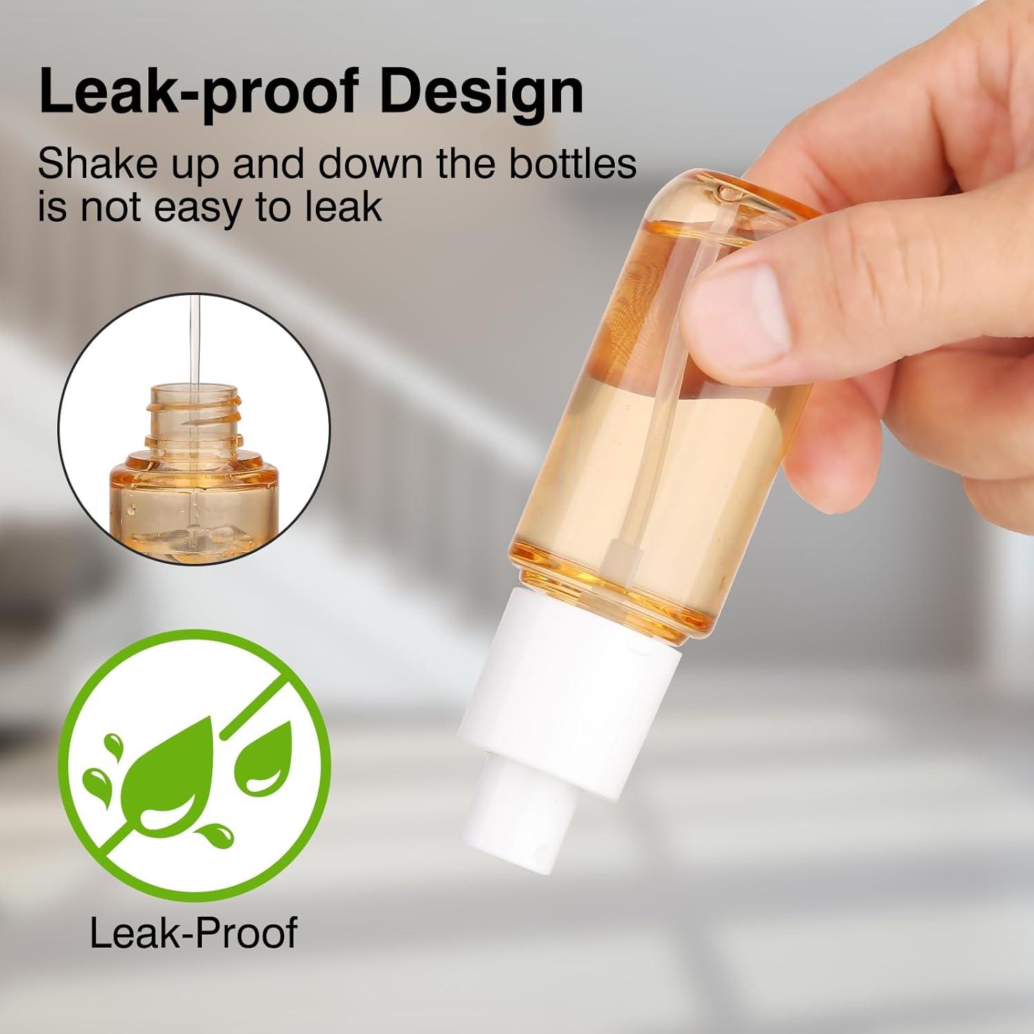 Botellas de Spray de Viaje KREMORV 40ml Reutilizables A Prueba de Fugas